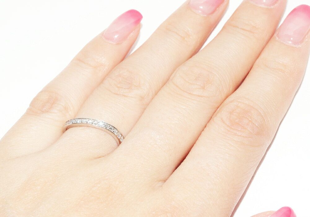 Chanel Chanel Chanel Ruban de Chanel Pt950 Diamond Ring Size 8.5 Metal Ring J10611 DUTY FREE for USA Size ONE SIZE - 6 Thumbnail