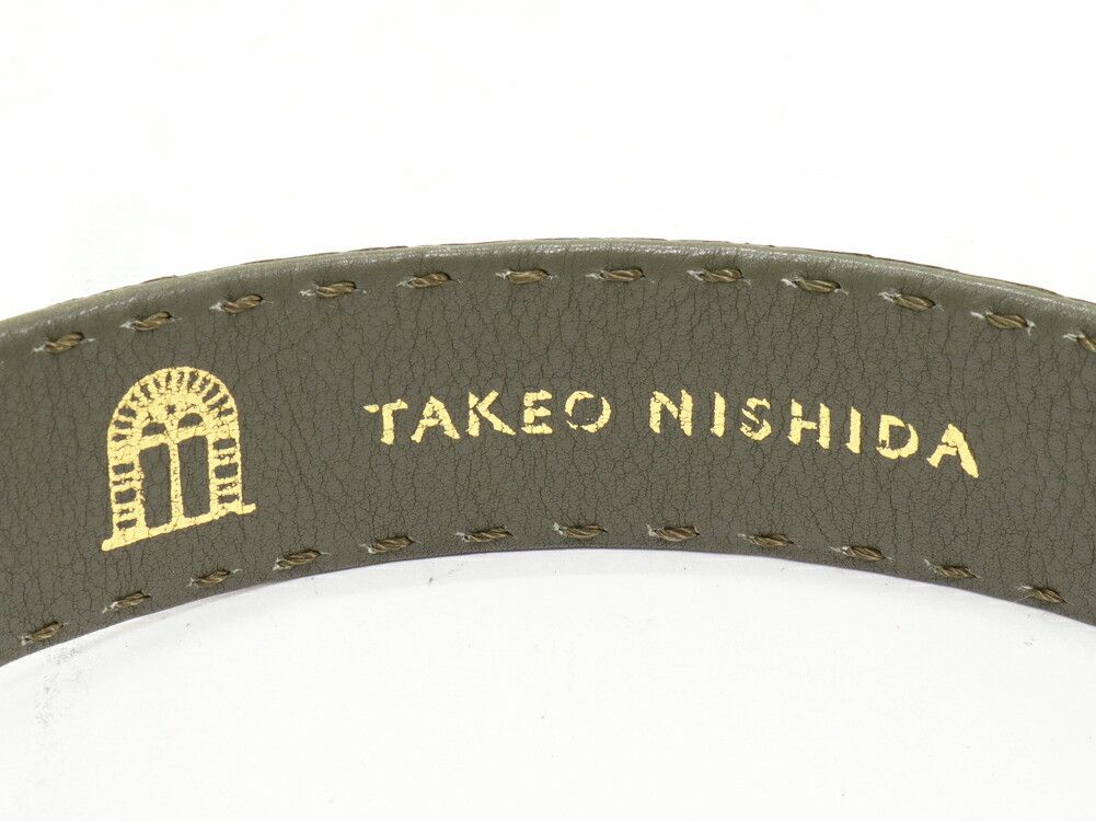 Other Other Takeo Nishida Crocodile Belt Leather Belt DUTY FREE for USA Size ONE SIZE - 3 Thumbnail