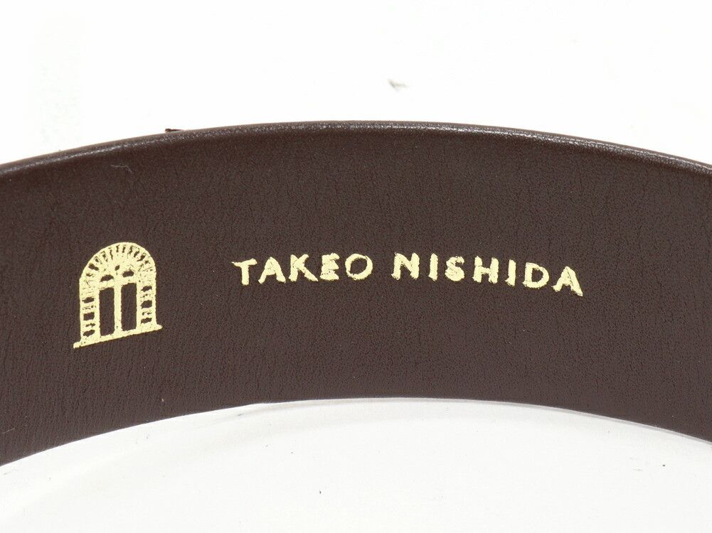 Other Other Takeo Nishida Crocodile Belt Leather Belt DUTY FREE for USA Size ONE SIZE - 3 Thumbnail