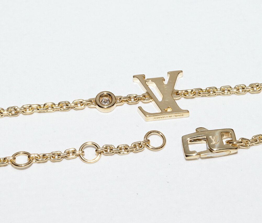 Louis Vuitton Louis Vuitton Louis Vuitton Idylle Blossom Au750 Diamond Bracelet Leather Bracelet Q95561 DUTY FREE for USA Size ONE SIZE - 4 Thumbnail
