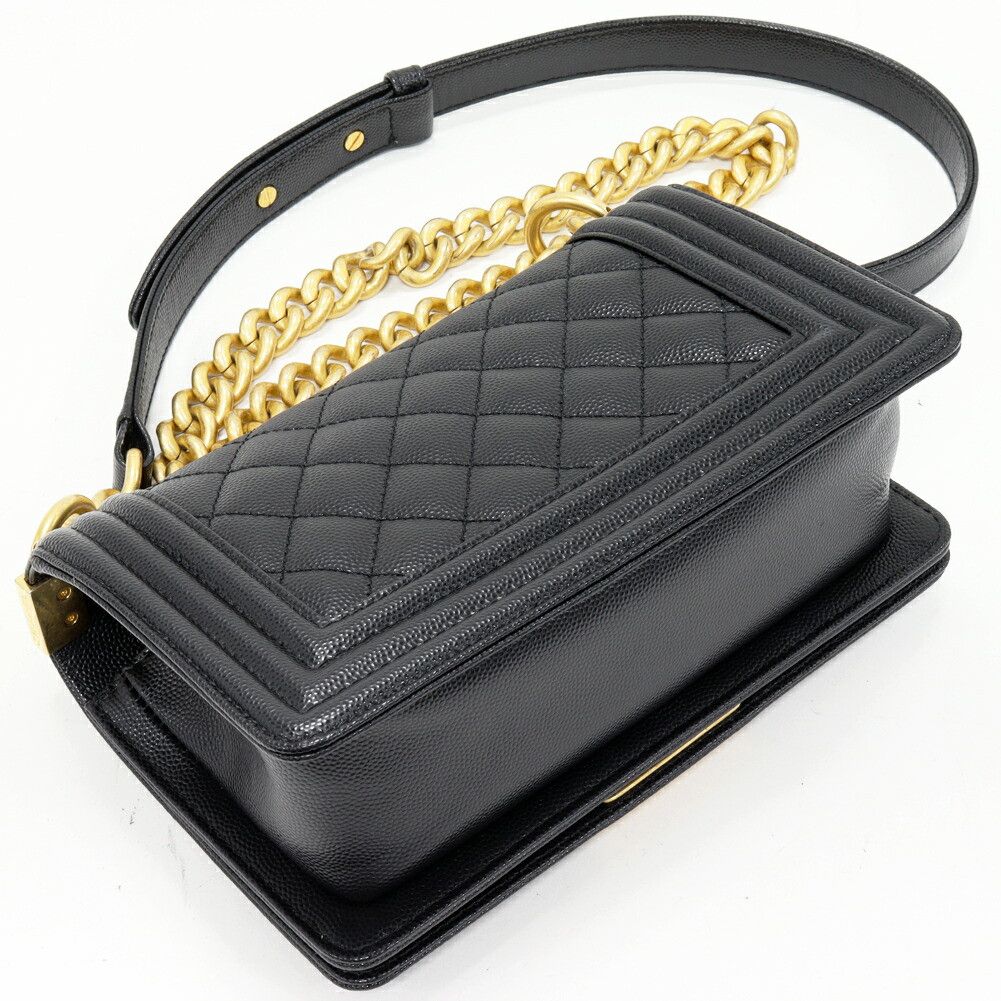 Chanel Chanel Chanel Boy Chanel Caviar 2way Shoulder Bag Leather Shoulder Bag A67085 DUTY FREE for USA Size ONE SIZE - 3 Thumbnail