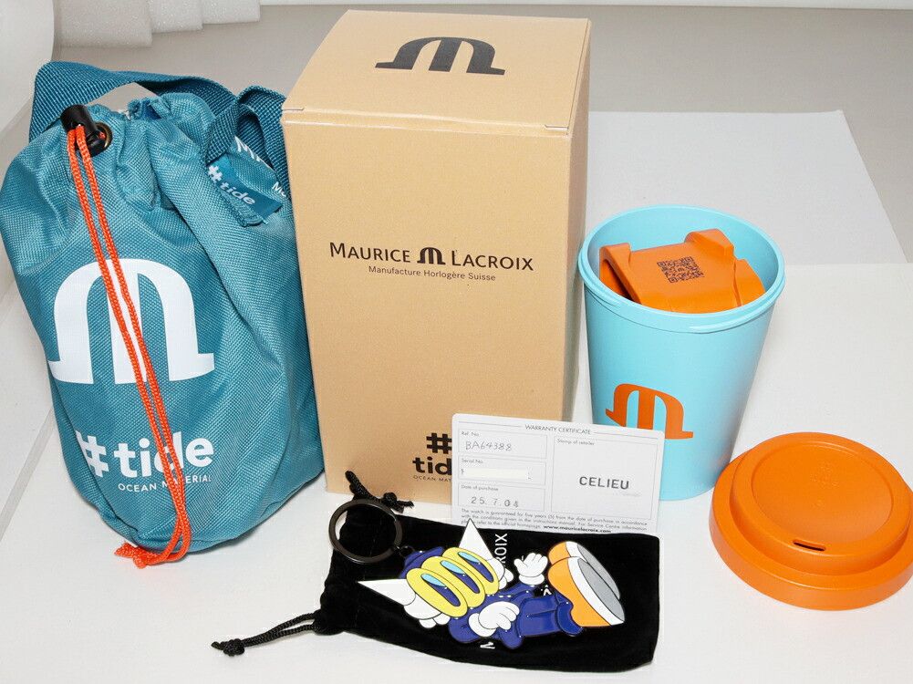 Maurice Lacroix MAURICE LACROIX Maurice Lacroix AIKON #TIDE BENZILLA Ocean Plastic Limited Plastic Quartz AI2008-50YZA-000-0 DUTY FREE for USA Size ONE SIZE - 3 Thumbnail