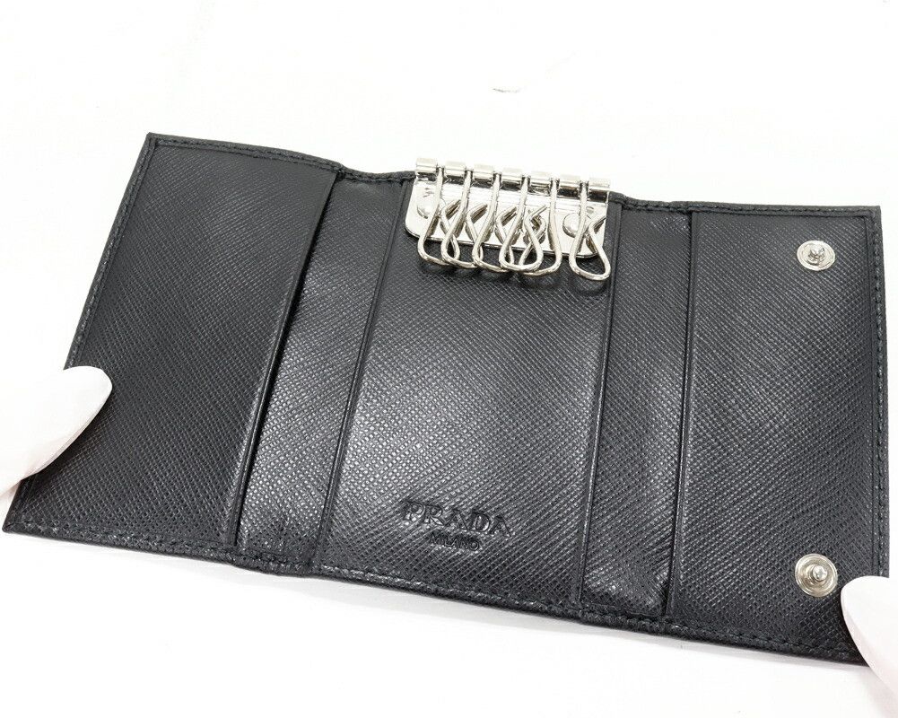 Prada Prada Prada Saffiano Calf 6 Key Case Leather Key case DUTY FREE for USA Size ONE SIZE - 3 Thumbnail