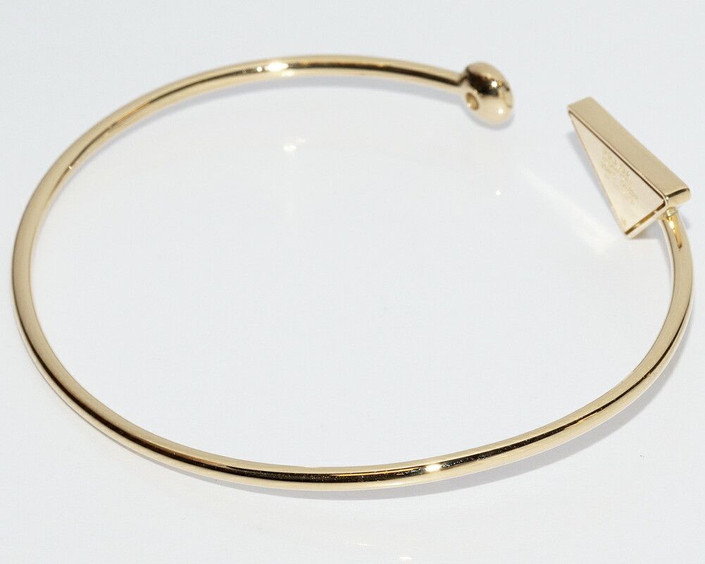Prada Prada Prada Eternal Gold Au750 Diamond Bracelet Size 17 Crocodile skin Bangle 1JB403_2FKM_F02Z3 DUTY FREE for USA Size ONE SIZE - 4 Thumbnail