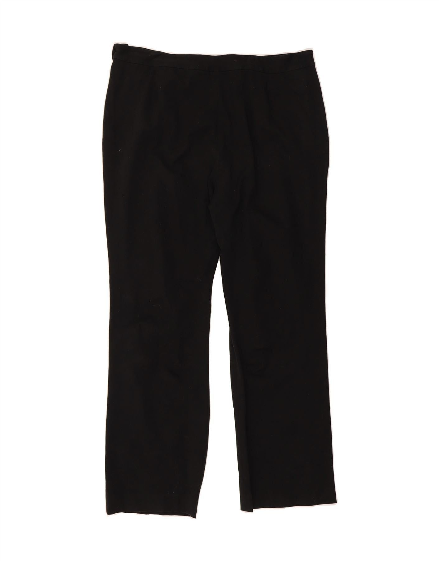 Ralph Lauren Womens Straight Chino Trousers US 16 2XL W38 L30 Black Cotto Size 34" / US 12 / IT 48 - 2 Thumbnail