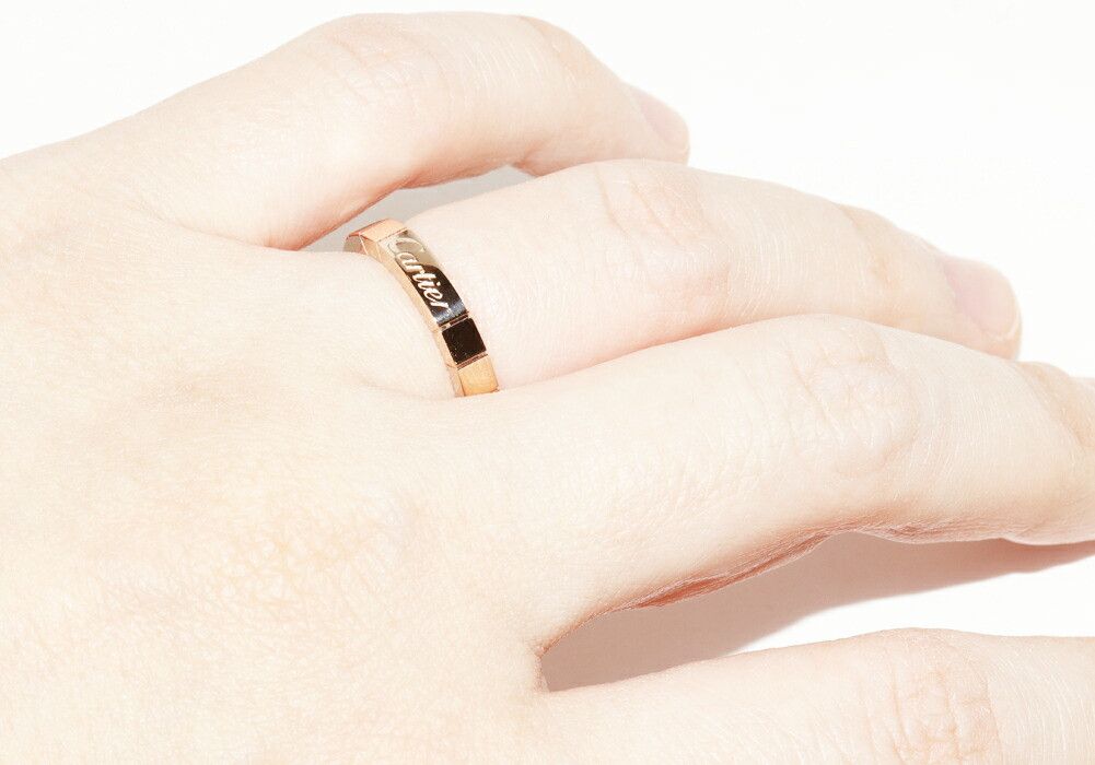 Cartier Cartier Cartier K18PG Lanieres Ring B40483 Size 7 Metal Ring B40483 DUTY FREE for USA Size ONE SIZE - 5 Thumbnail
