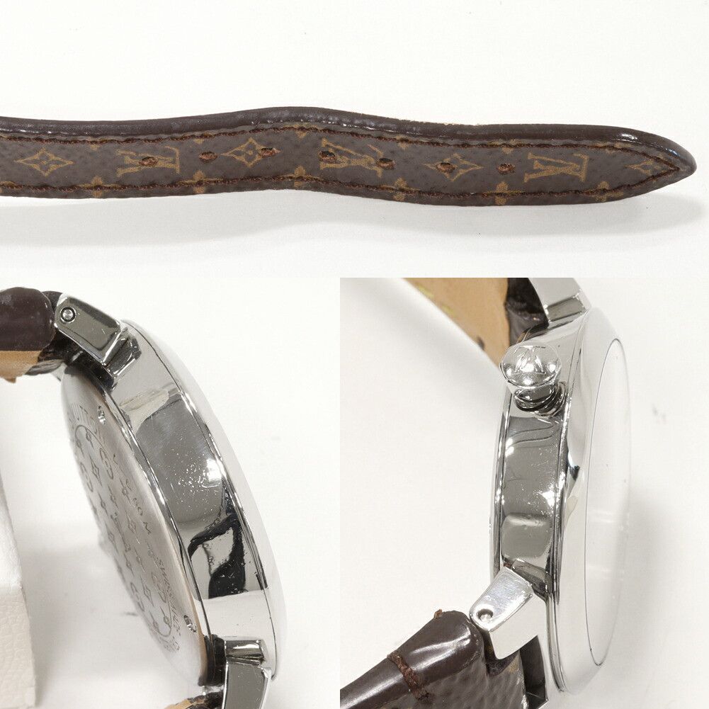 Louis Vuitton Louis Vuitton Louis Vuitton Tambour Slim Stainless Steel Metal Quartz Q12MG DUTY FREE for USA Size ONE SIZE - 5 Thumbnail