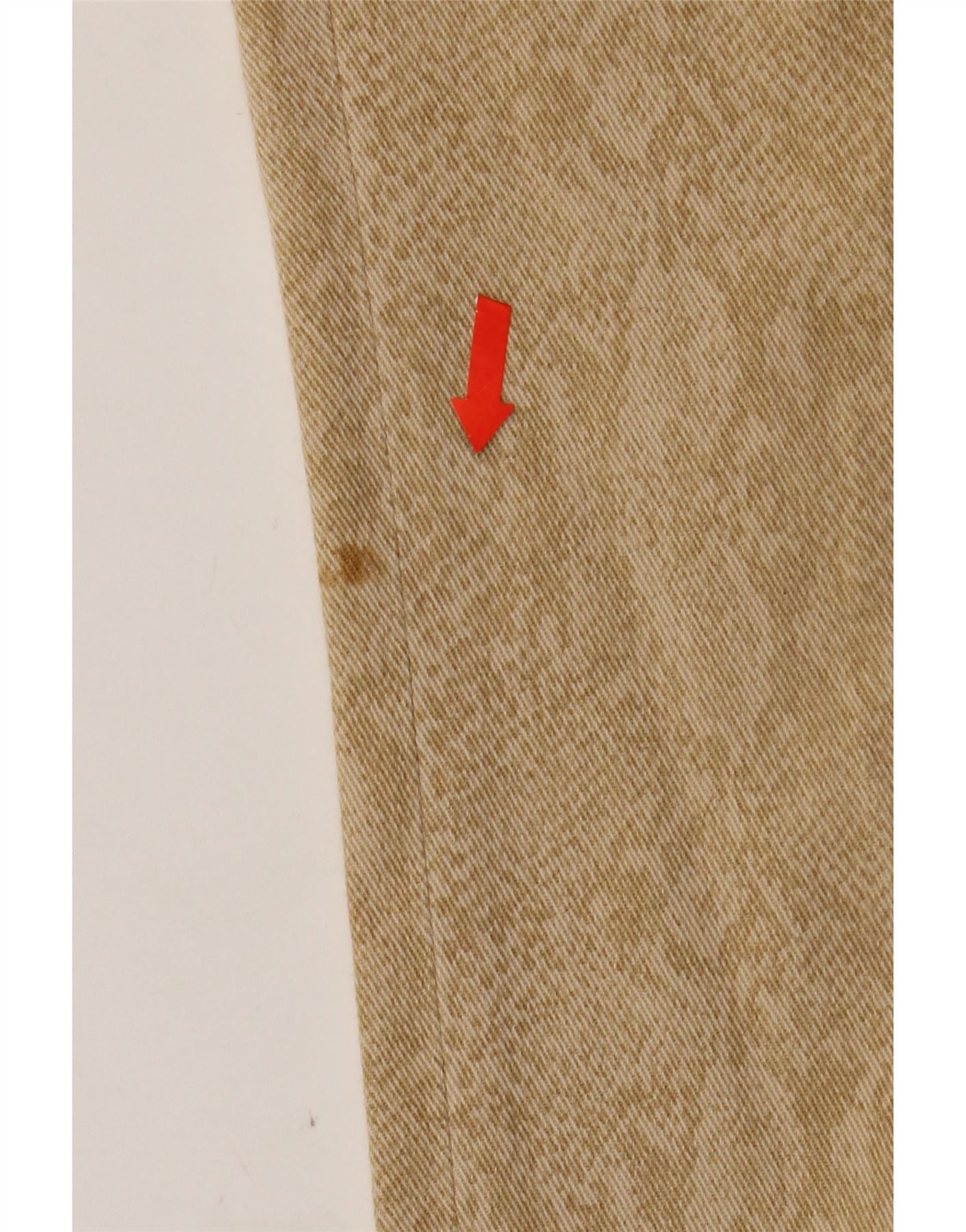 Ralph Lauren Womens Casual Trousers US 12 Large W36 L31 Beige Animal Prin Size 30" / US 8 / IT 44 - 3 Thumbnail