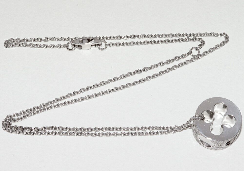 Louis Vuitton Louis Vuitton Louis Vuitton 18K White Gold Empreinte Pendant Necklace Q93164 Metal Necklace Q93164 DUTY FREE for USA Size ONE SIZE - 3 Thumbnail