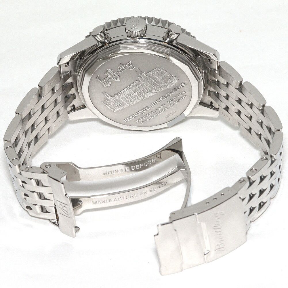 Breitling Breitling Breitling Black Dial Montbrillant Watch A48330 Metal Other A48330 DUTY FREE for USA Size ONE SIZE - 2 Thumbnail