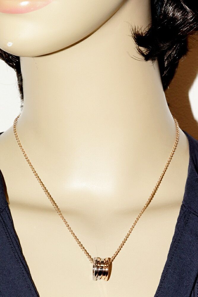 Bvlgari Bvlgari Bvlgari K18WG K18PG B.zero1 Perfect Mistake Pendant Necklace Metal Necklace DUTY FREE for USA Size ONE SIZE - 2 Thumbnail