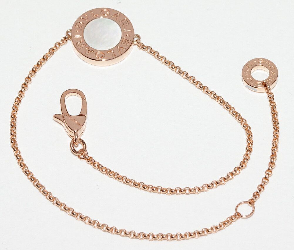 Bvlgari Bvlgari Bvlgari 18K Pink Gold Mother of Pearl Bvlgari Bvlgari Bracelet Size 17 359677 Metal Bracelet 359677 DUTY FREE for USA Size ONE SIZE - 3 Thumbnail