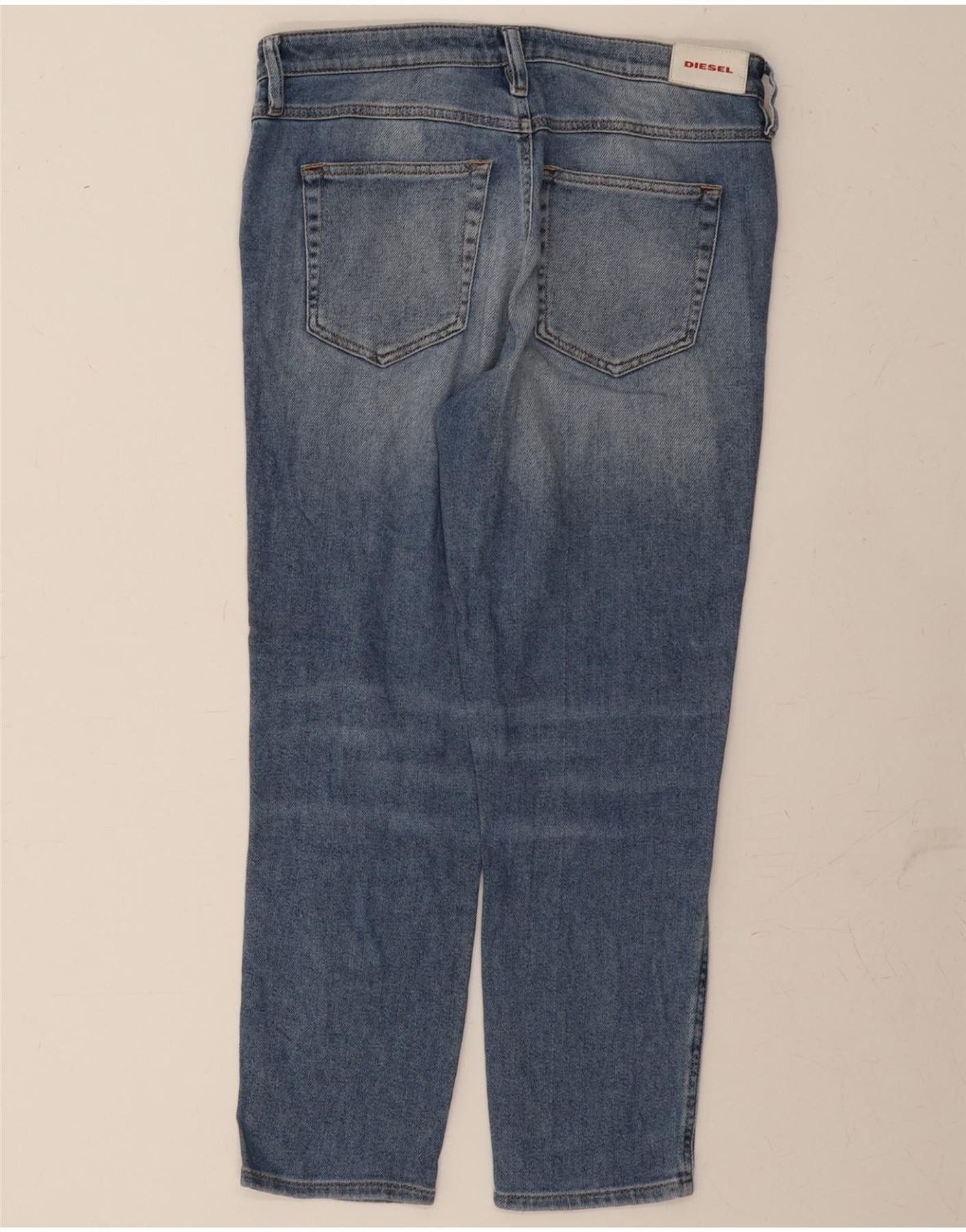 Diesel Womens Babhila Slim Regular Skinny Jeans W29 L26 Blue Cotton Size 42" / US 20 - 2 Thumbnail