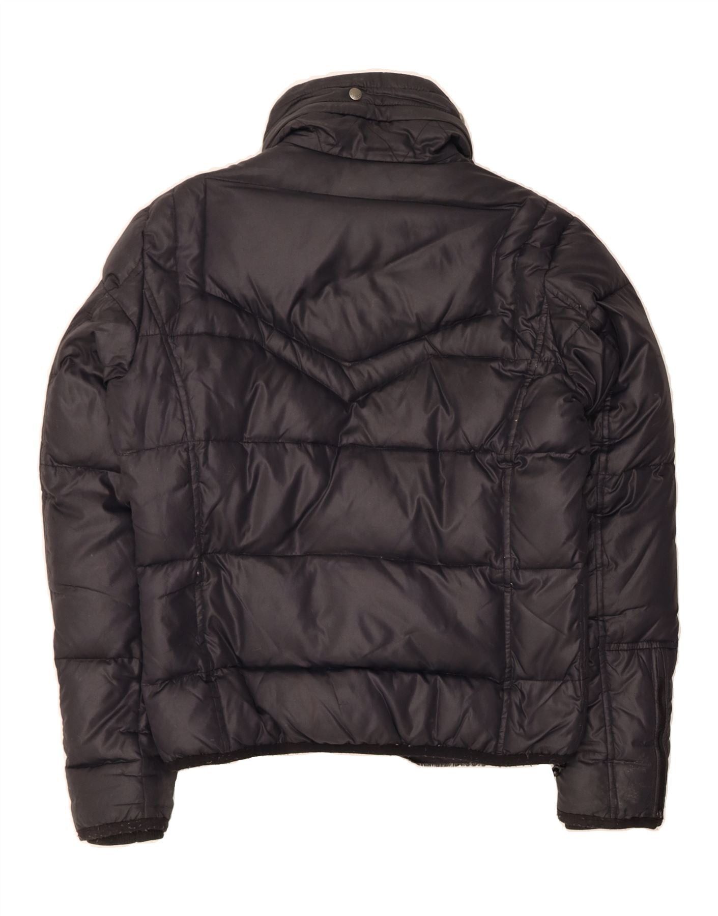 Diesel Womens Padded Jacket UK 16 Large Black Nylon Size L / US 10 / IT 46 - 2 Thumbnail