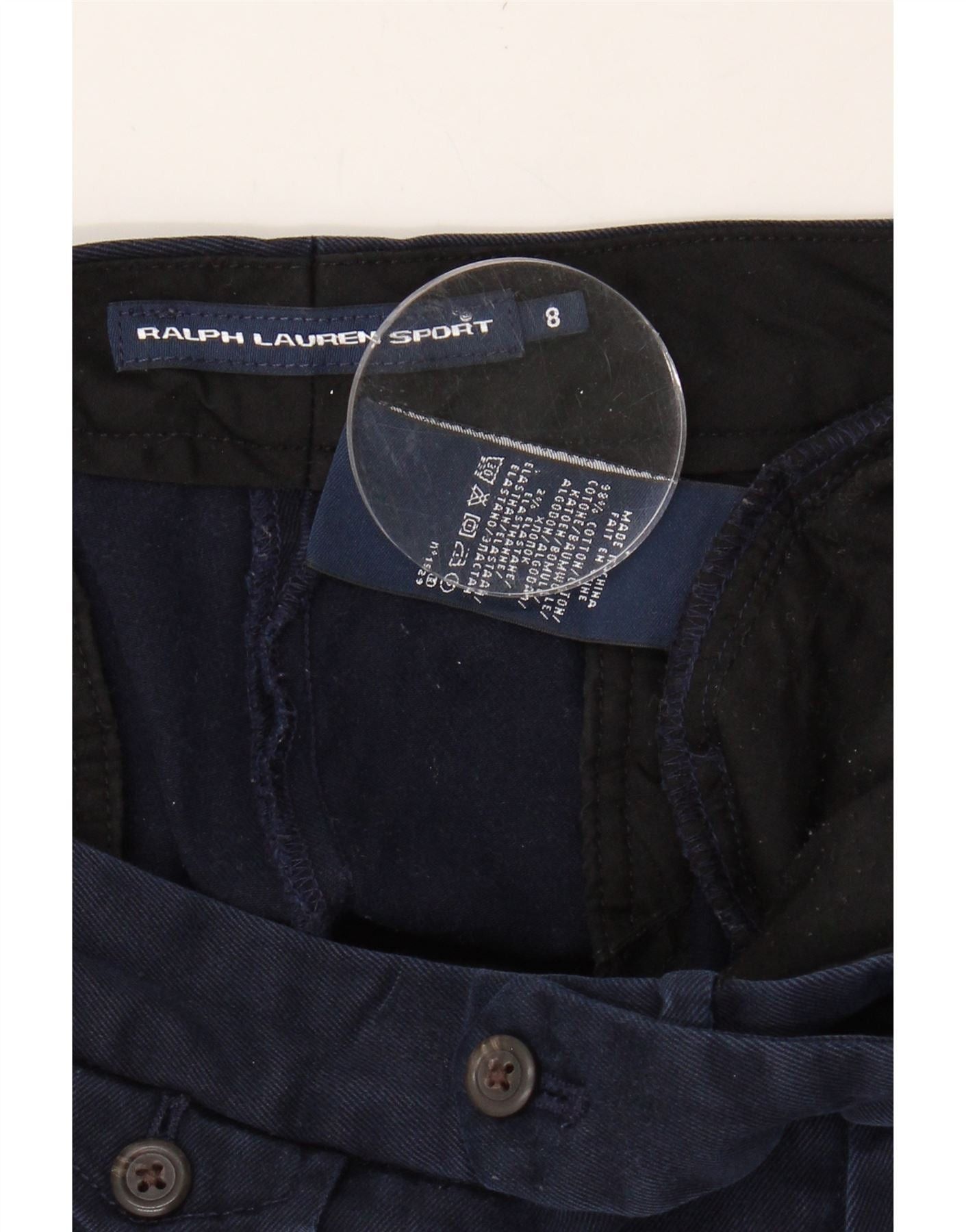 Ralph Lauren Womens Slim Cropped Trousers US 8 Medium W34 L26 Navy Blue Size 27" / US 4 / IT 40 - 4 Thumbnail