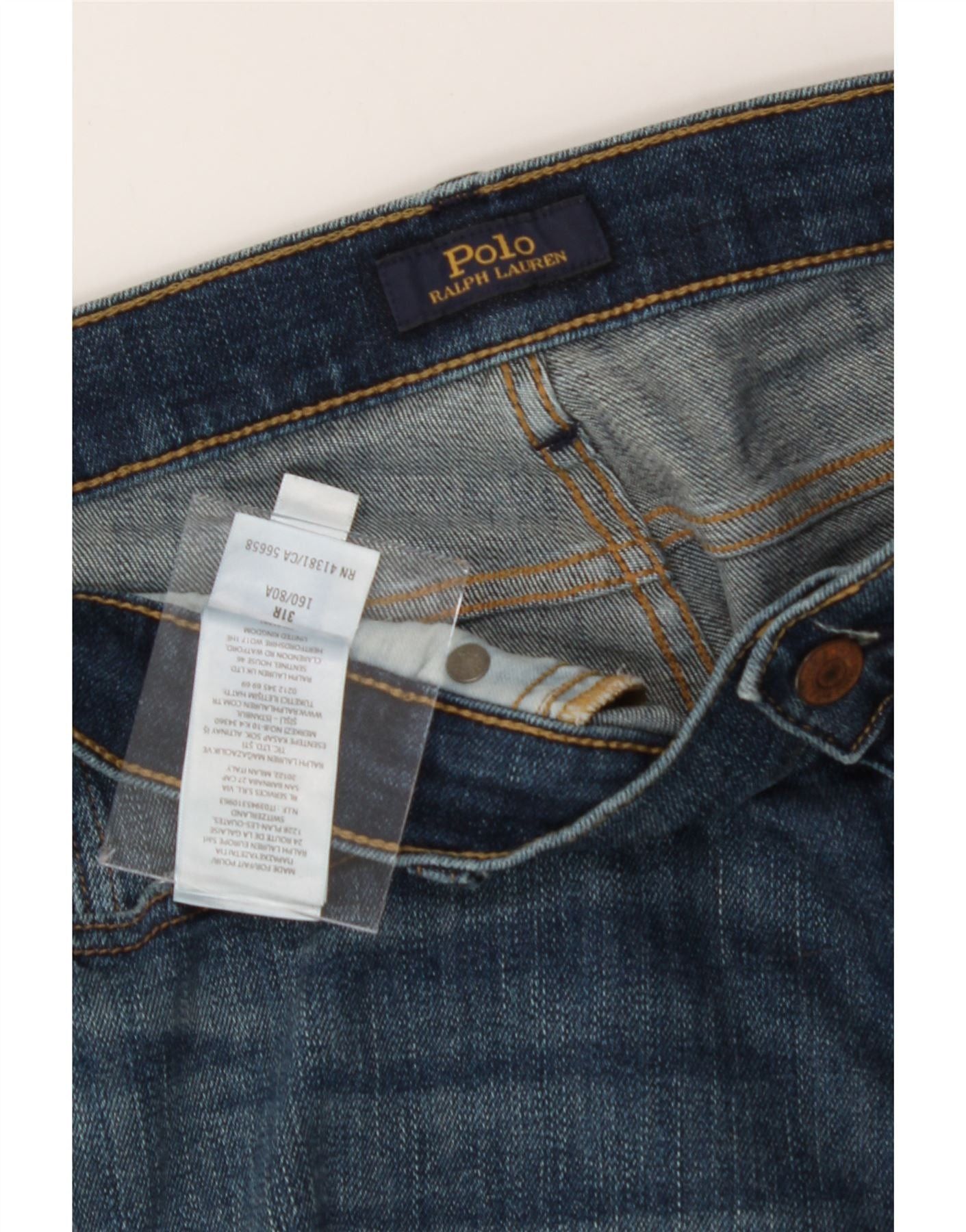 Polo Ralph Lauren Womens Slim Jeans W31 L27 Blue Cotton Size 42" / US 20 - 3 Thumbnail