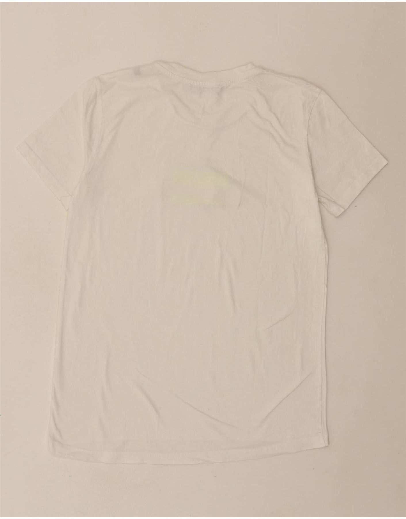 Diesel Womens Graphic T-Shirt Top UK 12 Medium White Size M / US 6-8 / IT 42-44 - 2 Thumbnail