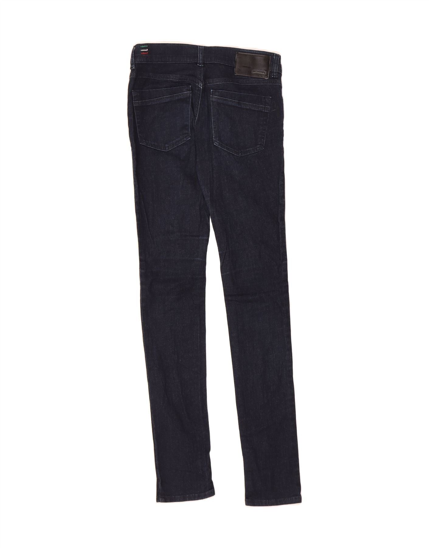 Diesel Womens Legging Super Slim Jeans W28 L31 Navy Blue Cotton Size 42" / US 20 - 2 Thumbnail