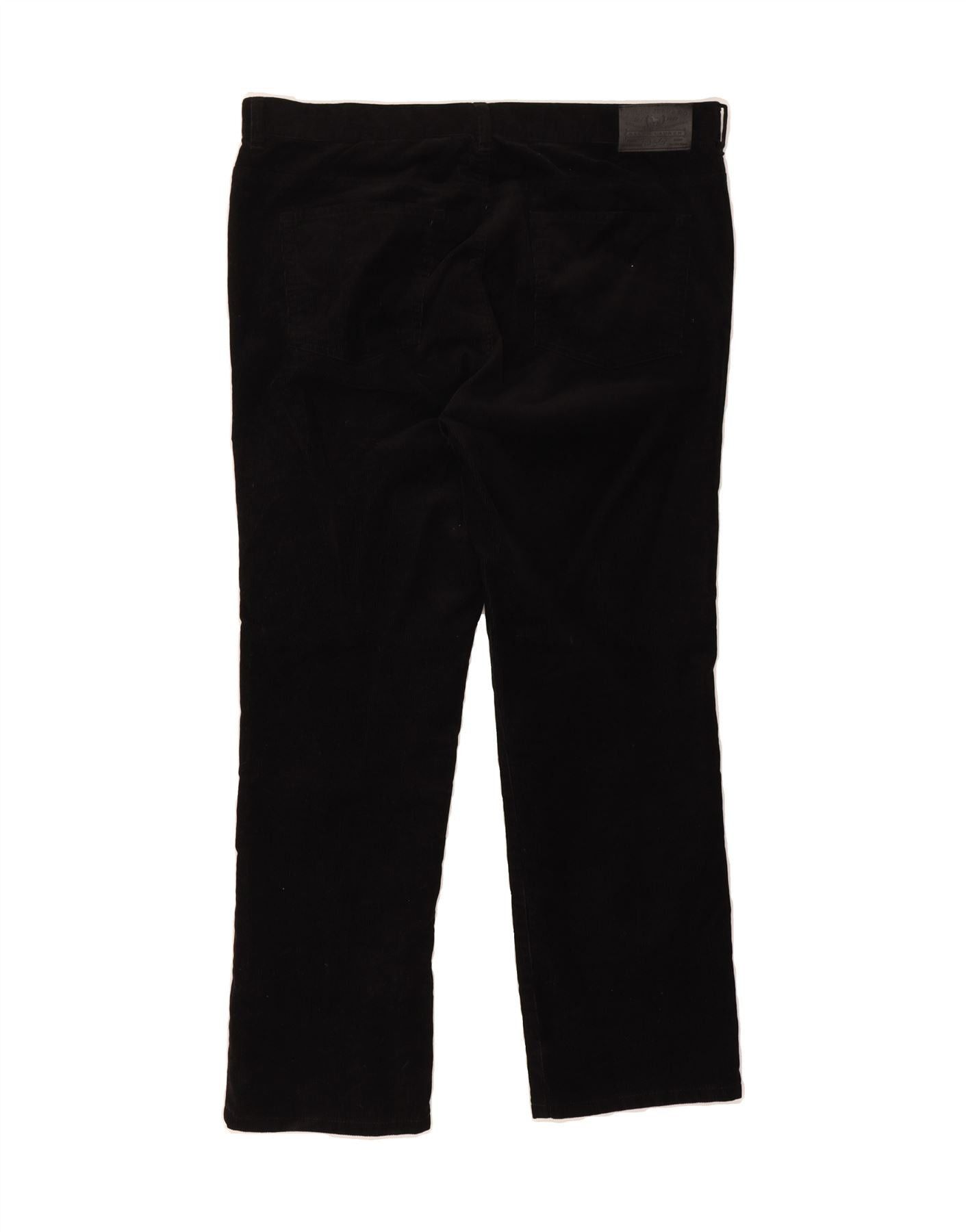 Ralph Lauren Womens Straight Corduroy Trousers US 16 2XL W38 L28 Black Size 34" / US 12 / IT 48 - 2 Thumbnail