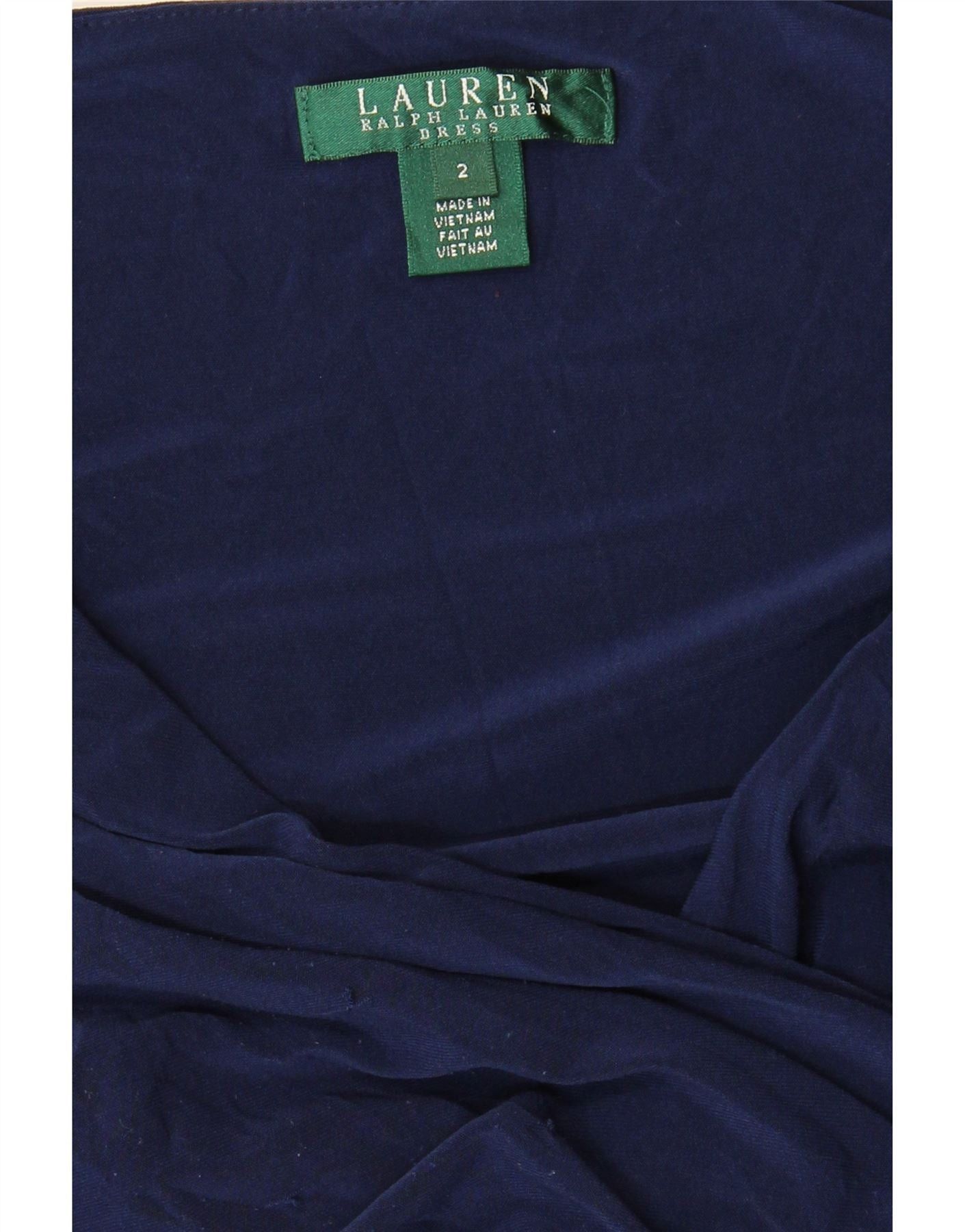 Ralph Lauren Womens 3/4 Sleeve Bodycon Dress US 2 XS Navy Blue Size XXS / US 00 / IT 34 - 4 Thumbnail