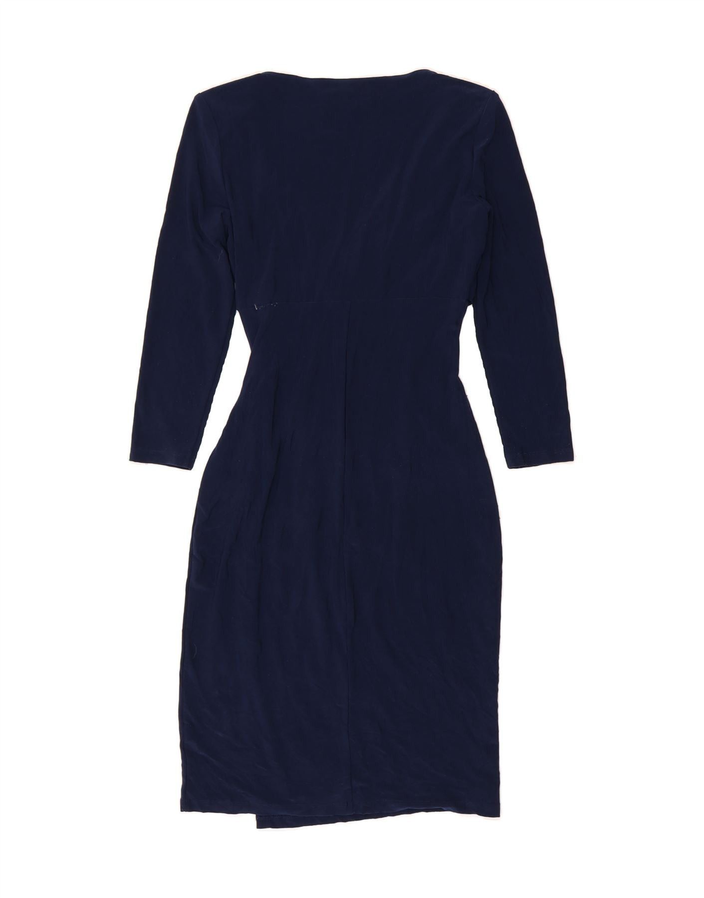 Ralph Lauren Womens 3/4 Sleeve Bodycon Dress US 2 XS Navy Blue Size XXS / US 00 / IT 34 - 2 Thumbnail