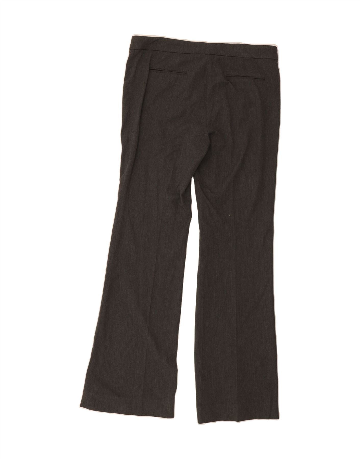 Ralph Lauren Womens Straight Suit Trousers US 10 Large W34 L34 Grey Size 28" / US 6 / IT 42 - 2 Thumbnail