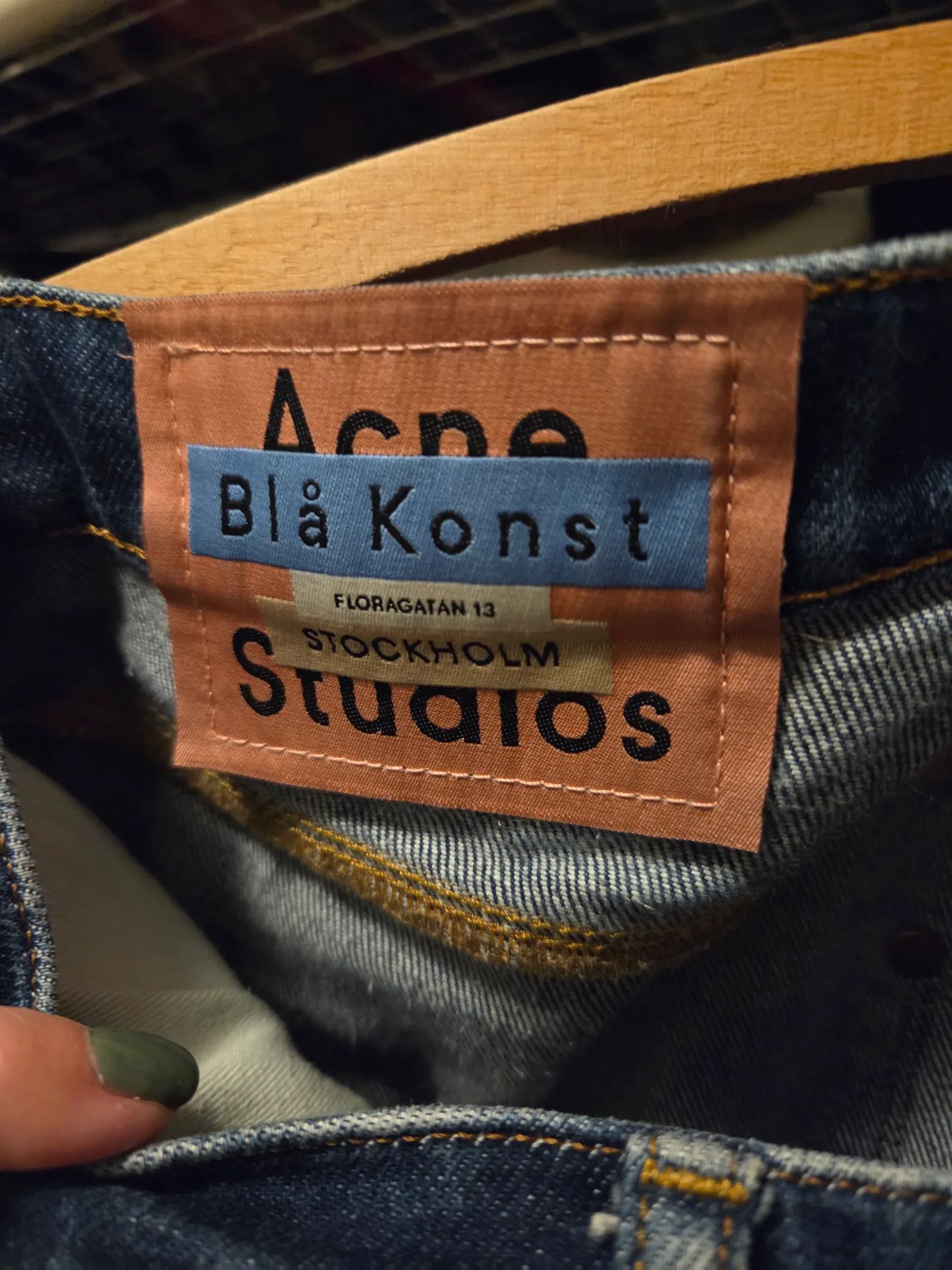 Acne Studios Acne Studios Acne Studios / Blå konst / Max Dark Blue Jeans Size 32" / US 10 / IT 46 - 2 Thumbnail