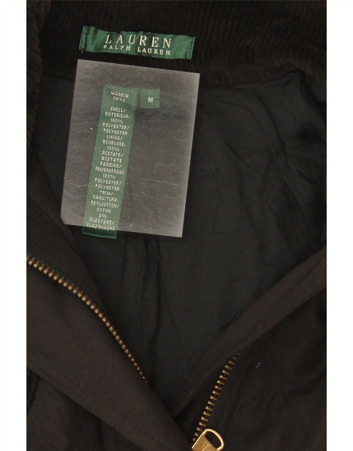 Ralph Lauren Womens Quilted Jacket UK 14 Medium Black Cotton Size M / US 6-8 / IT 42-44 - 3 Thumbnail
