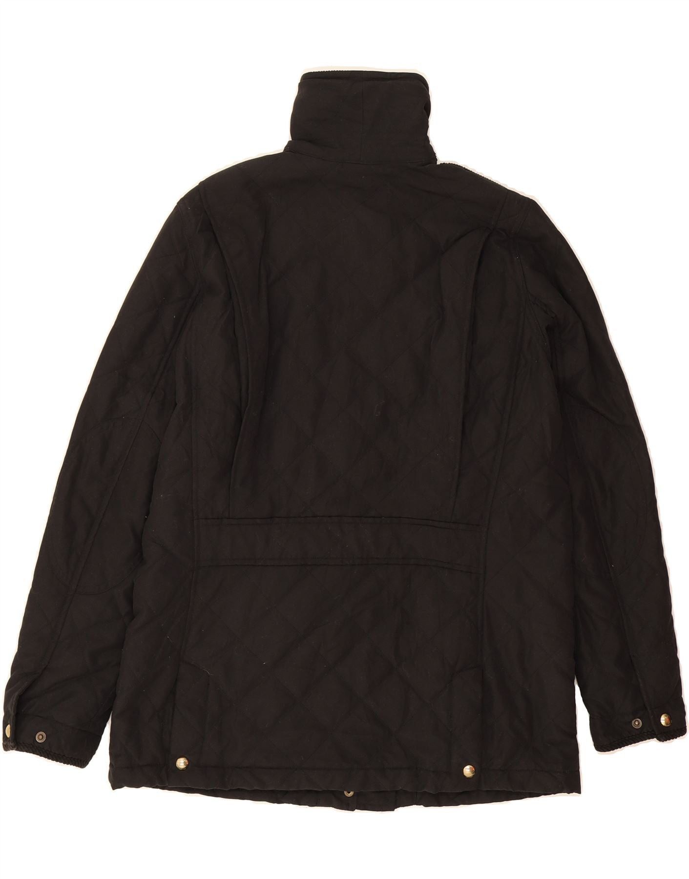 Ralph Lauren Womens Quilted Jacket UK 14 Medium Black Cotton Size M / US 6-8 / IT 42-44 - 2 Thumbnail