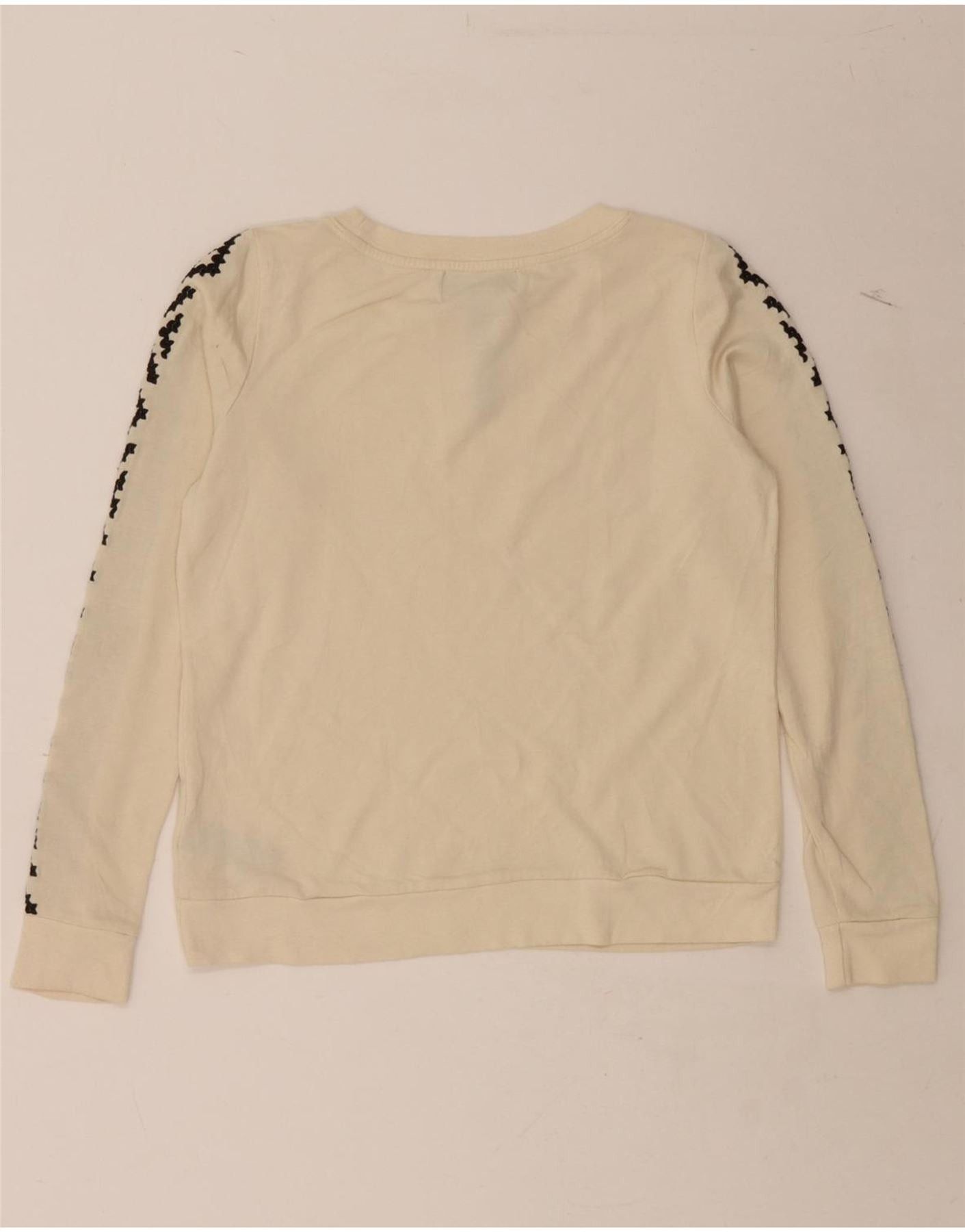 Ralph Lauren Womens Sweatshirt Jumper UK 10 Small Beige Geometric Cotton Size S / US 4 / IT 40 - 2 Thumbnail