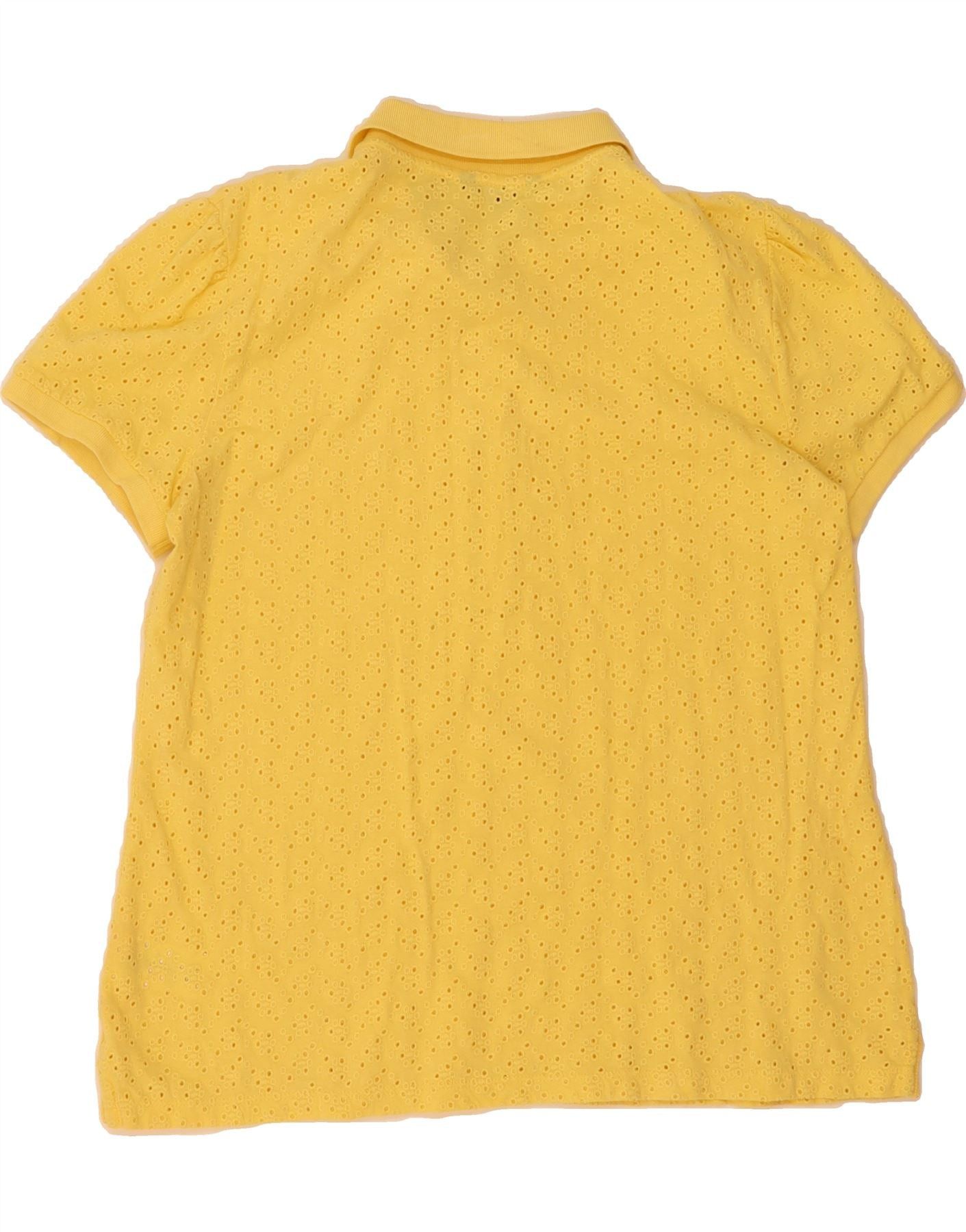 Ralph Lauren Womens Polo Shirt UK 18 XL Yellow Size XL / US 12-14 / IT 48-50 - 2 Thumbnail