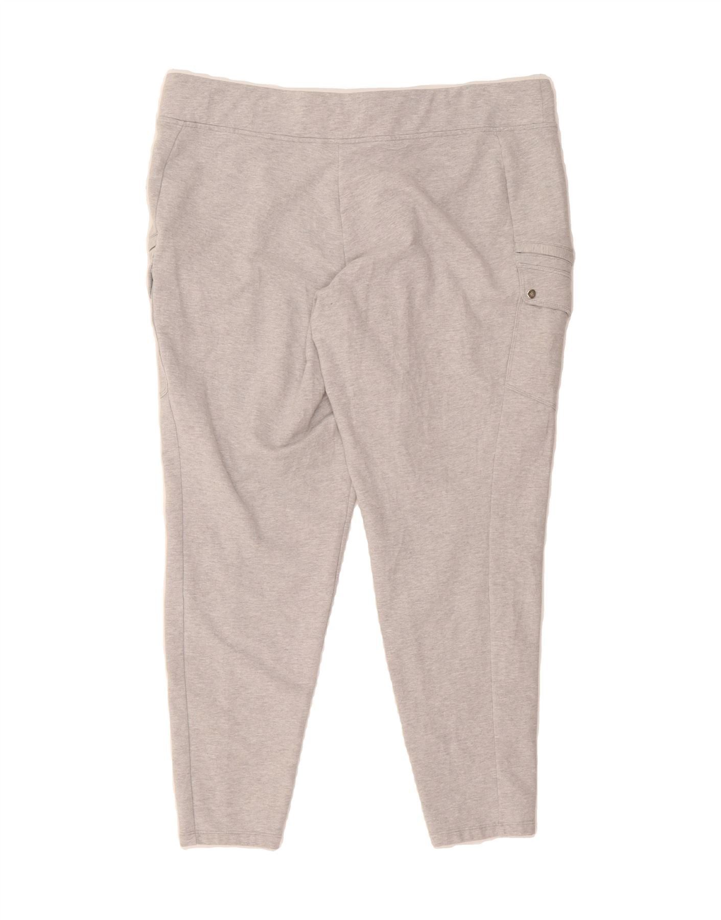 Ralph Lauren Womens Tracksuit Trousers UK 18 XL Grey Cotton Size 36" / US 14 / IT 50 - 2 Thumbnail