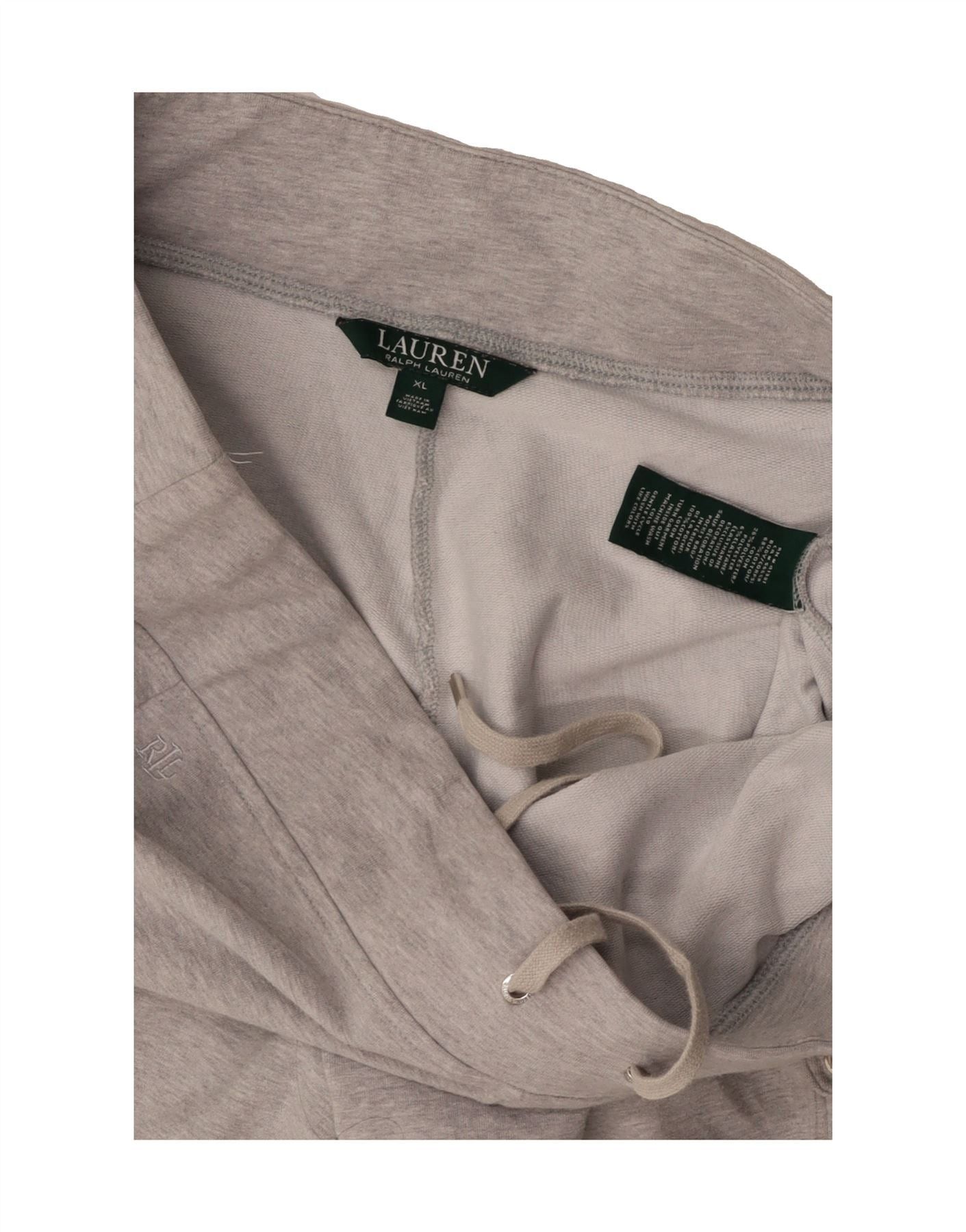 Ralph Lauren Womens Tracksuit Trousers UK 18 XL Grey Cotton Size 36" / US 14 / IT 50 - 3 Thumbnail