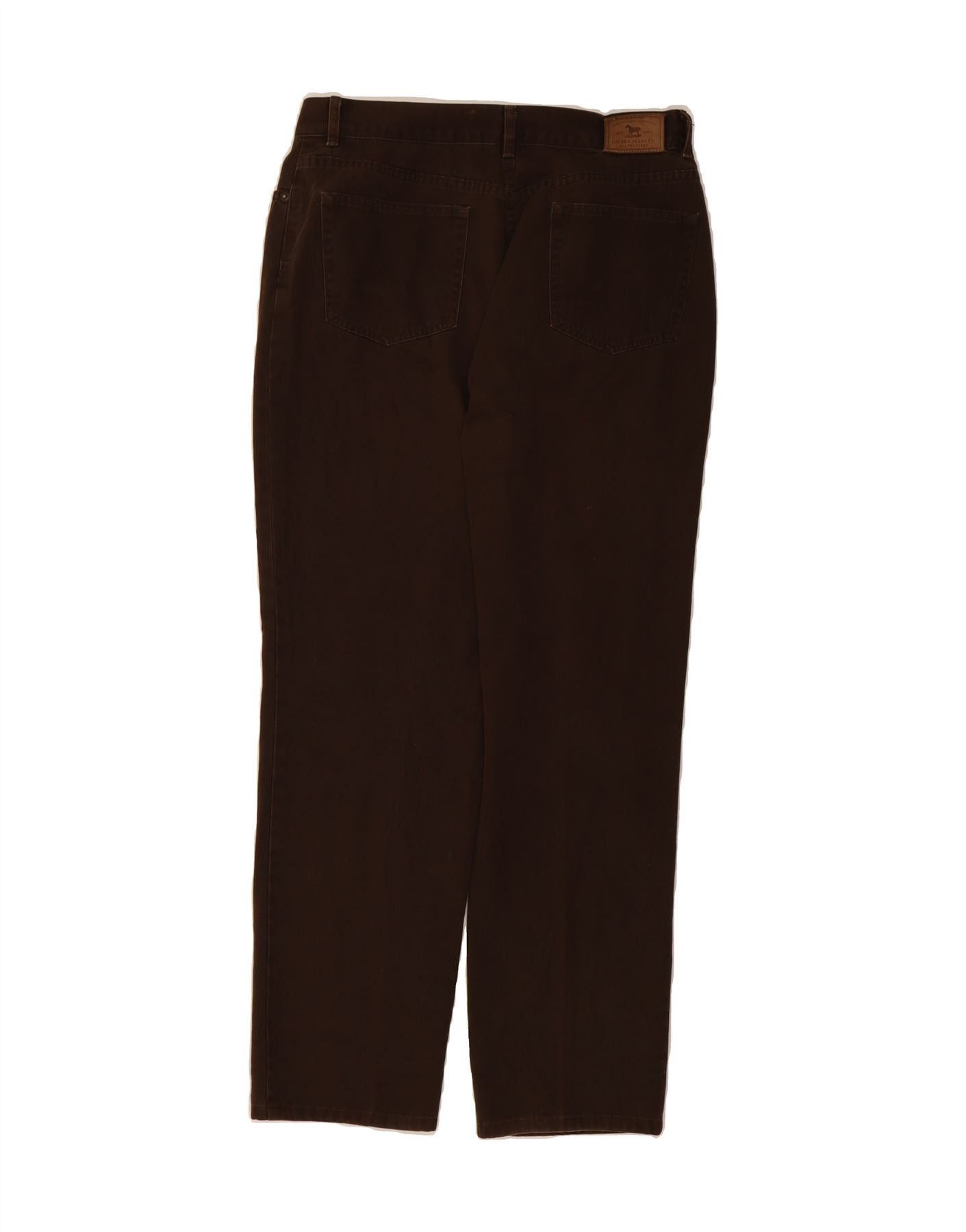 Ralph Lauren Womens Tapered Casual Trousers US 10 Large W30 L28 Brown Size 28" / US 6 / IT 42 - 2 Thumbnail