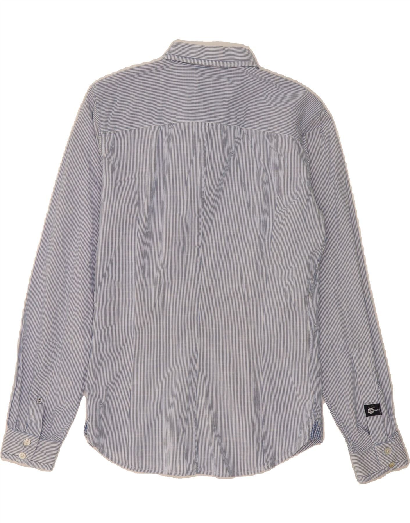 Diesel Mens Slim Fit Shirt Medium Blue Pinstripe Size US M / EU 48-50 / 2 - 2 Thumbnail
