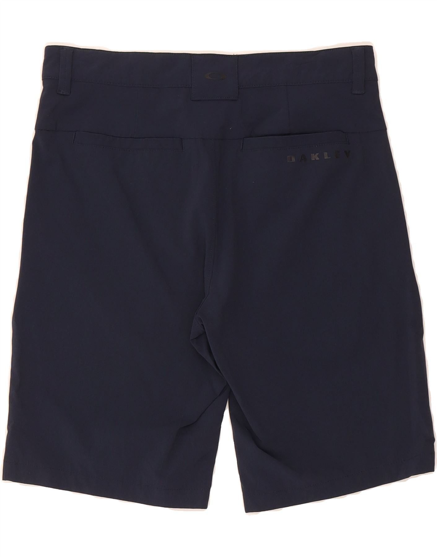 Oakley Mens Chino Shorts W28 Small Navy Blue Polyester Size US 28 / EU 44 - 2 Thumbnail