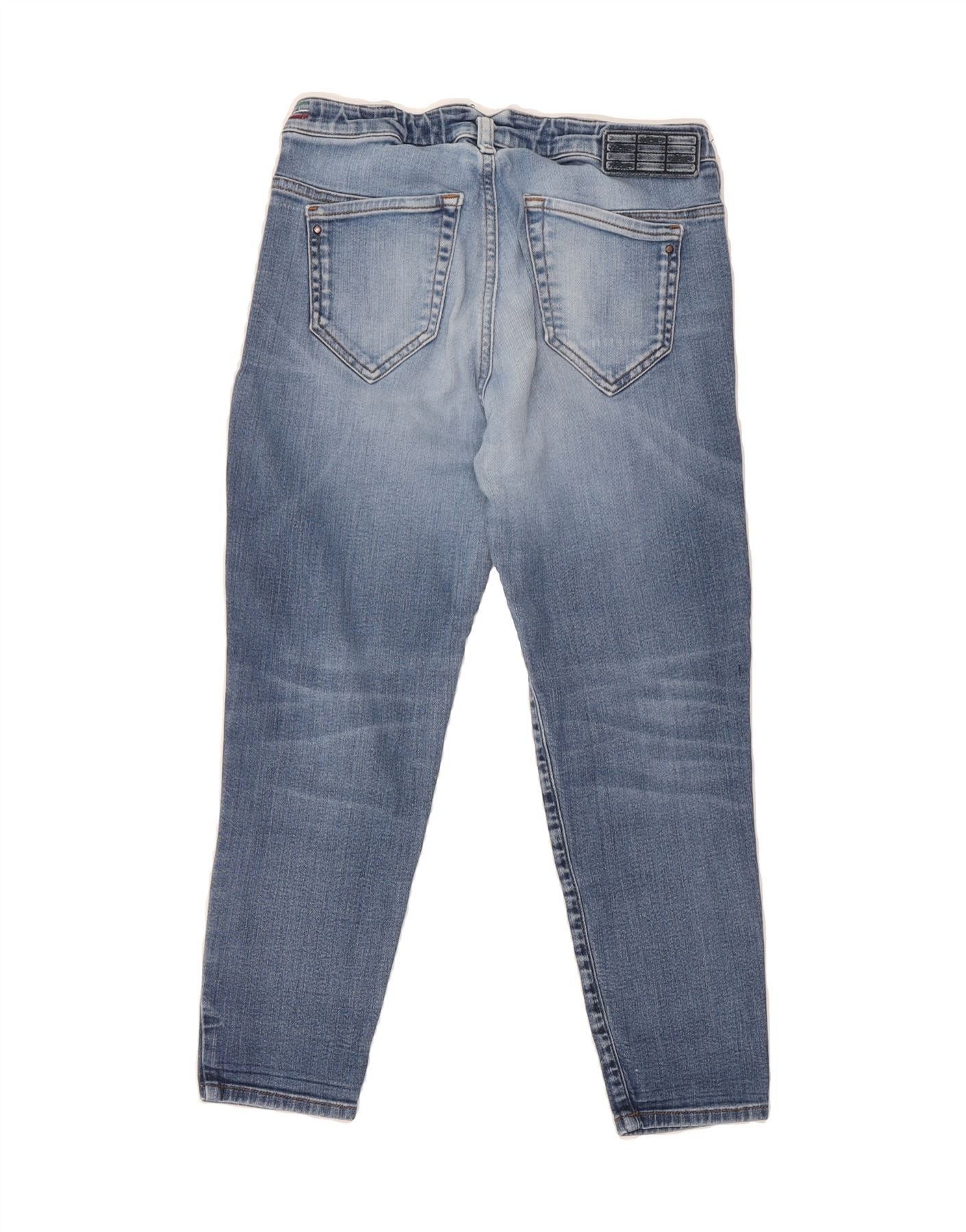 Diesel Womens Chinelle Slim Tapered Cropped Jeans W27 L24 Blue Cott Size 42" / US 20 - 2 Thumbnail