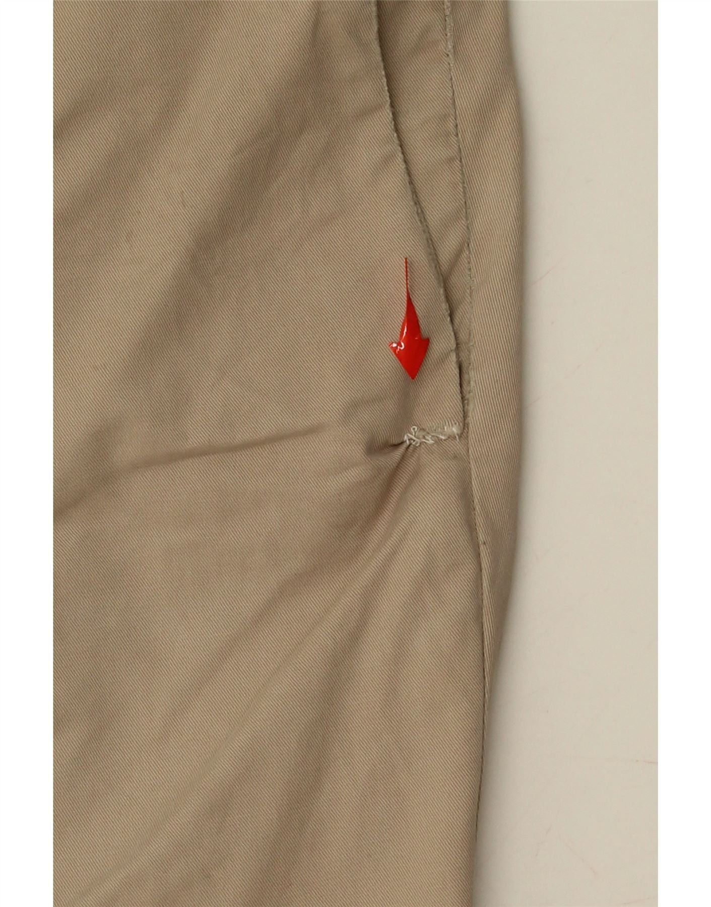 Polo Ralph Lauren Mens Stretch Slim Fit Suit Trousers W36 L34 Beige Cotton Size 36R - 3 Thumbnail