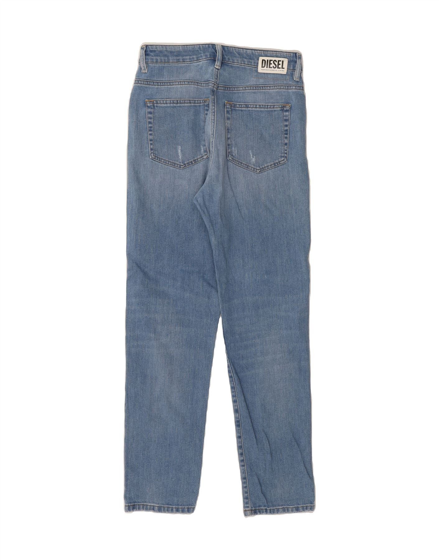 Diesel Womens Distressed Slim Jeans W27 L27 Blue Cotton Size 42" / US 20 - 2 Thumbnail