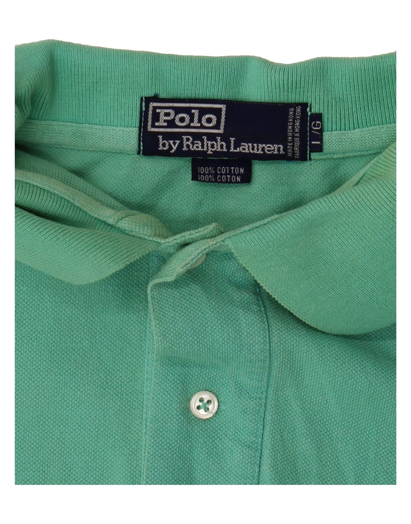 Polo Ralph Lauren Mens Polo Shirt Large Green Cotton Size US XL / EU 56 / 4 - 6 Thumbnail