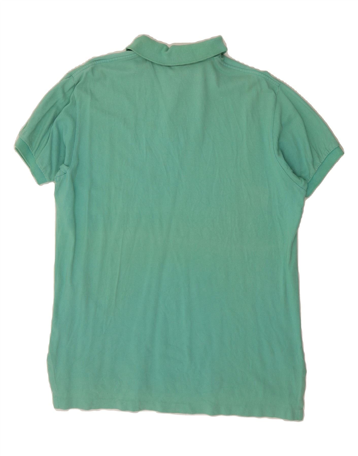 Polo Ralph Lauren Mens Polo Shirt Large Green Cotton Size US XL / EU 56 / 4 - 2 Thumbnail
