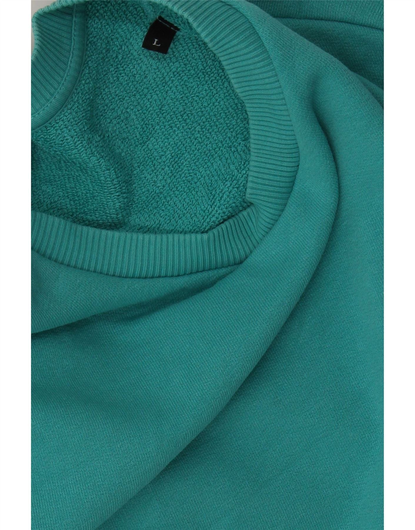 Diesel Womens Sweatshirt Jumper UK 16 Large Turquoise Size M / US 6-8 / IT 42-44 - 3 Thumbnail