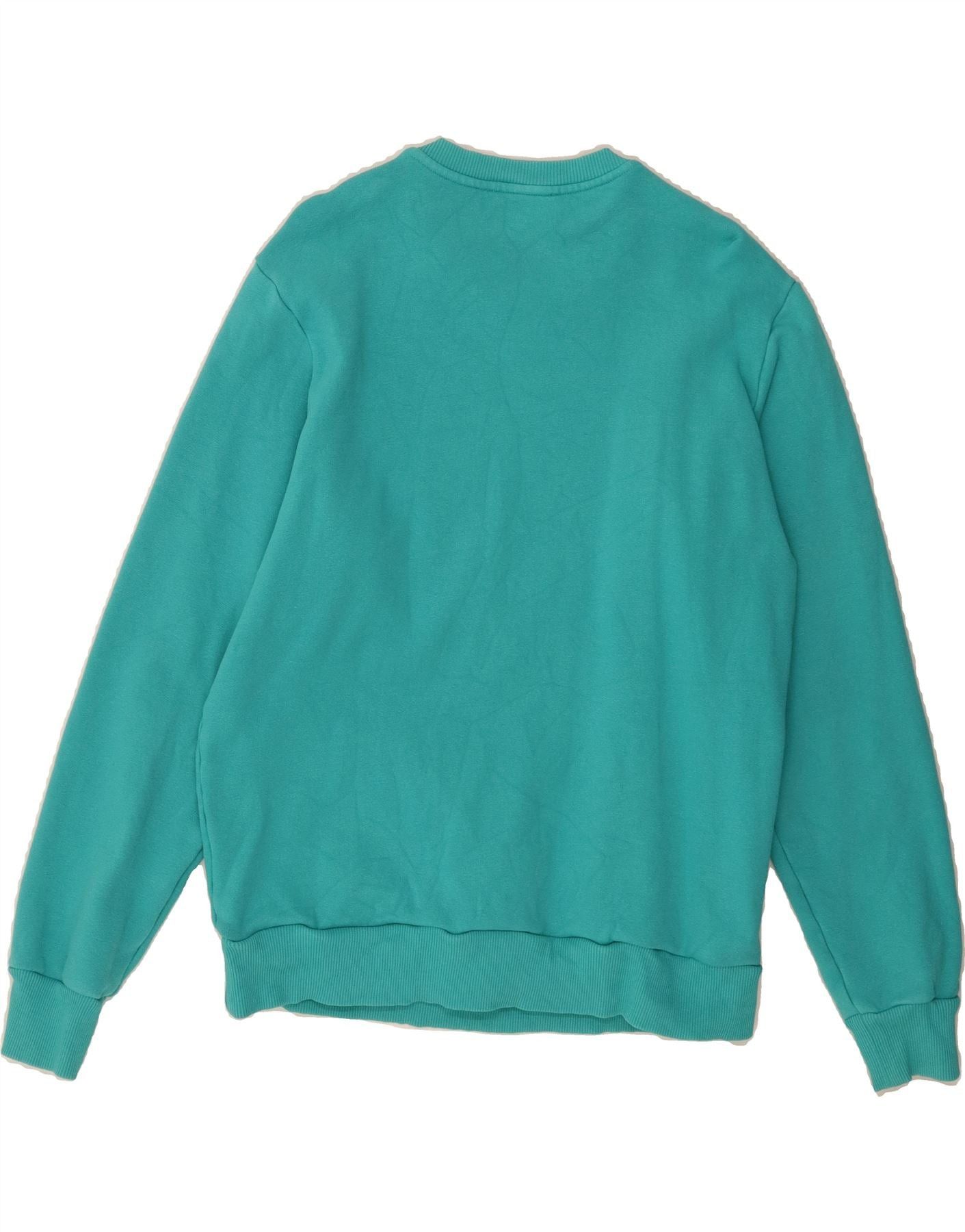 Diesel Womens Sweatshirt Jumper UK 16 Large Turquoise Size M / US 6-8 / IT 42-44 - 2 Thumbnail