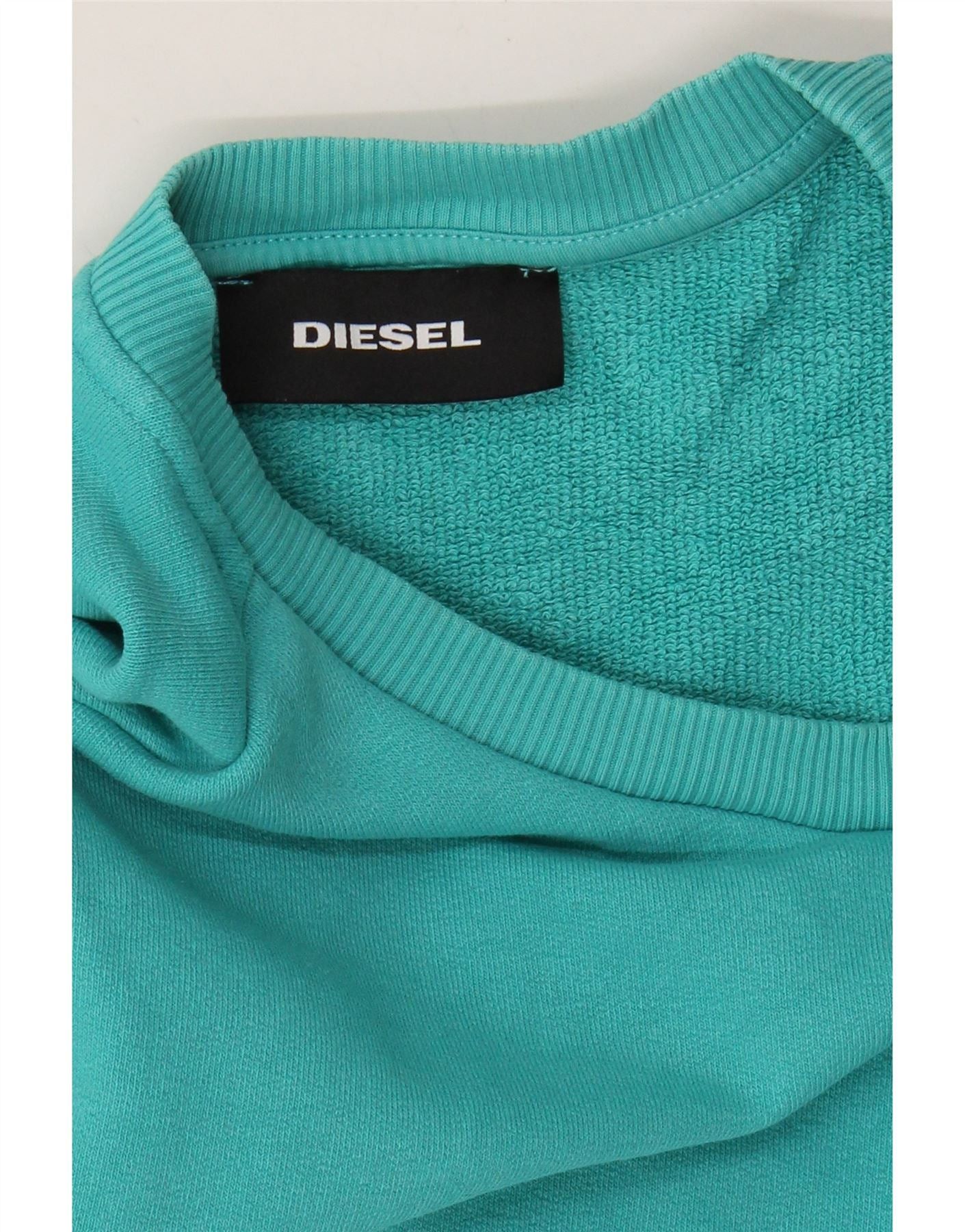 Diesel Womens Sweatshirt Jumper UK 16 Large Turquoise Size M / US 6-8 / IT 42-44 - 4 Thumbnail