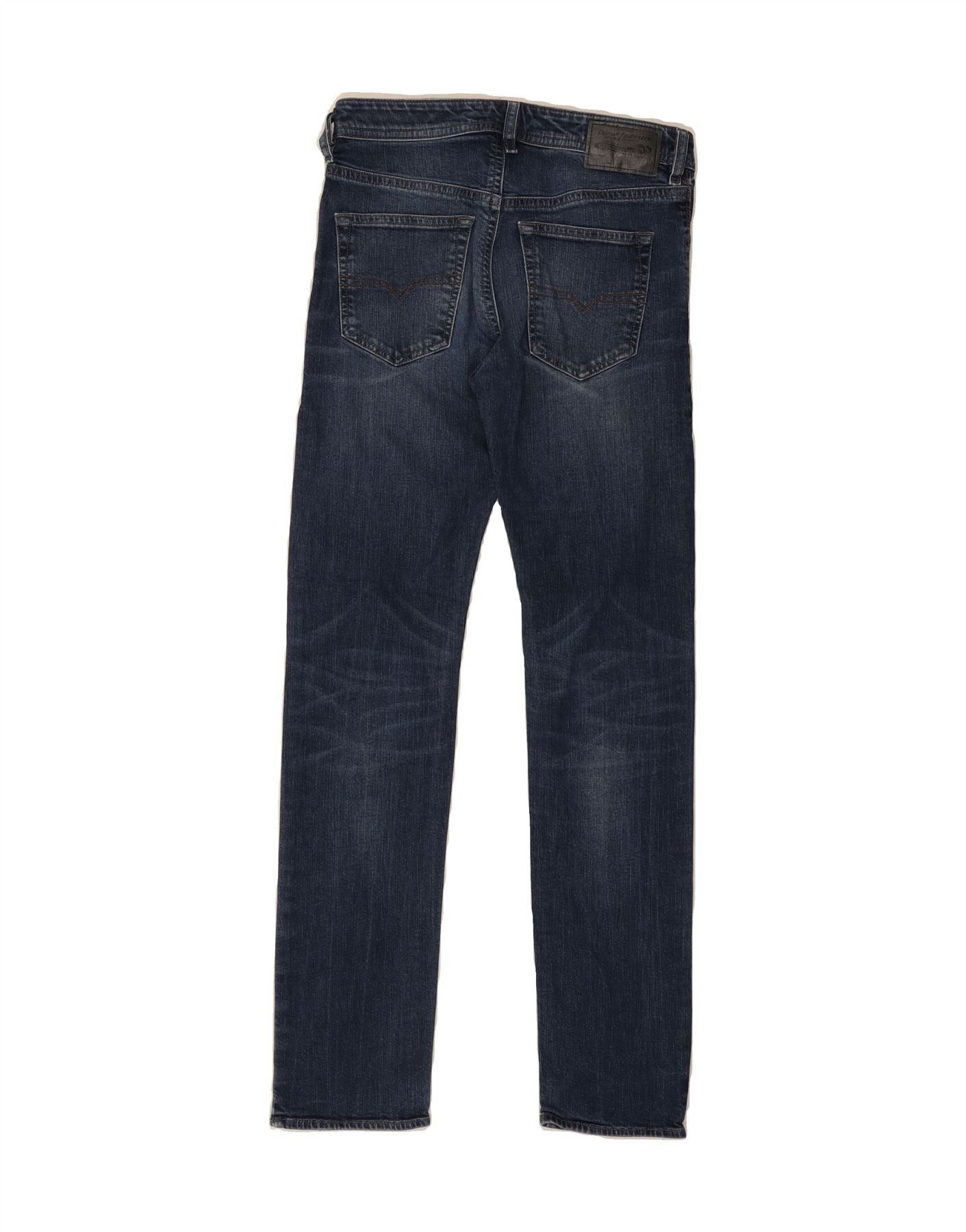 Diesel Womens Buster Slim Jeans W28 L31 Navy Blue Cotton Size 42" / US 20 - 2 Thumbnail