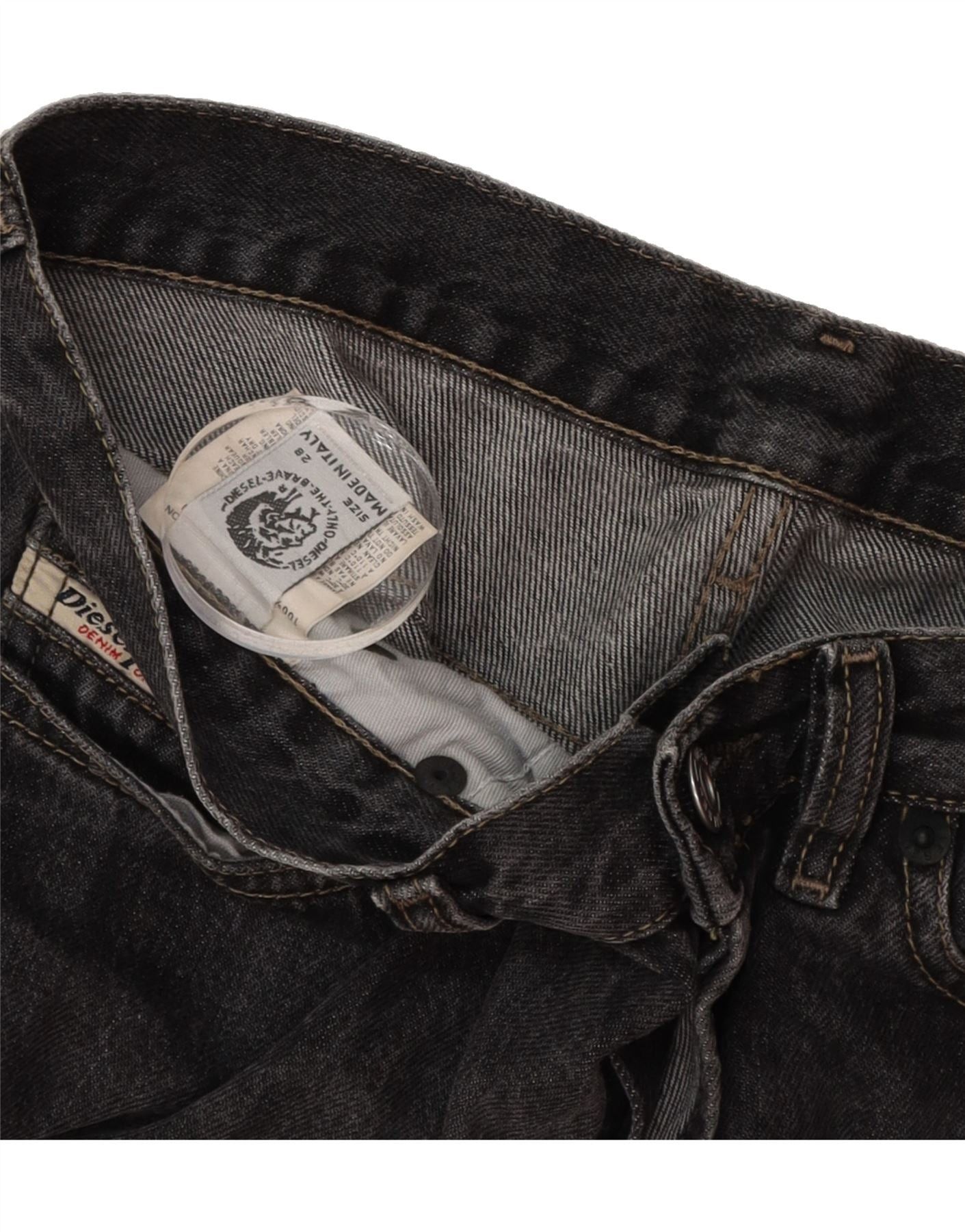 Diesel Womens Bootcut Jeans W28 L31 Black Cotton Size 42" / US 20 - 3 Thumbnail