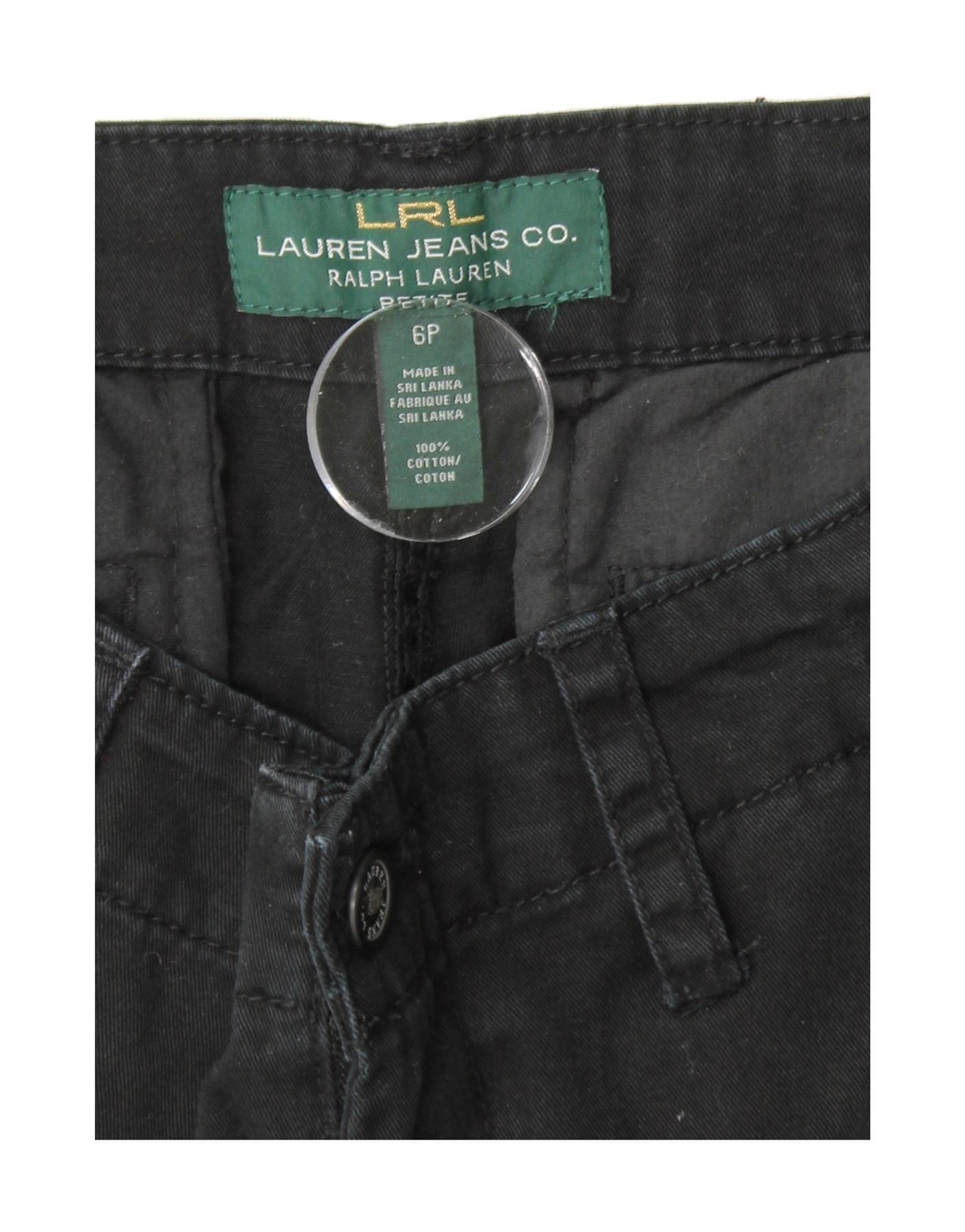 Ralph Lauren Womens Straight Capri Trousers US 6 Medium W30 L23 Black Size 26" / US 2 / IT 38 - 3 Thumbnail