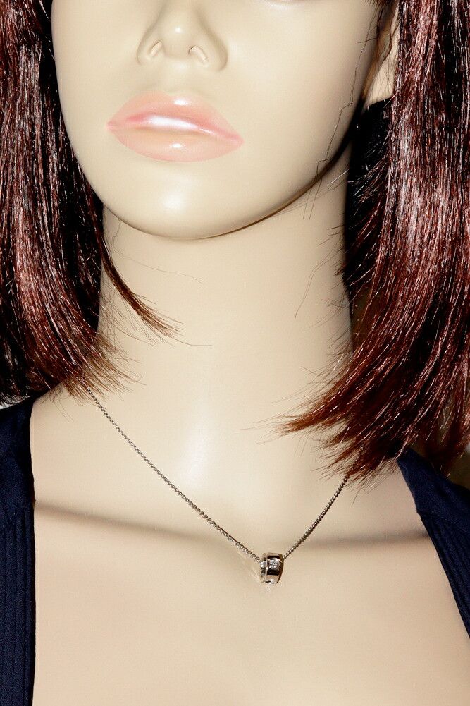 Louis Vuitton Louis Vuitton Louis Vuitton 18K White Gold Empreinte Pendant Necklace Q93231 Calfskin Necklace Q93231 DUTY FREE for USA Size ONE SIZE - 2 Thumbnail
