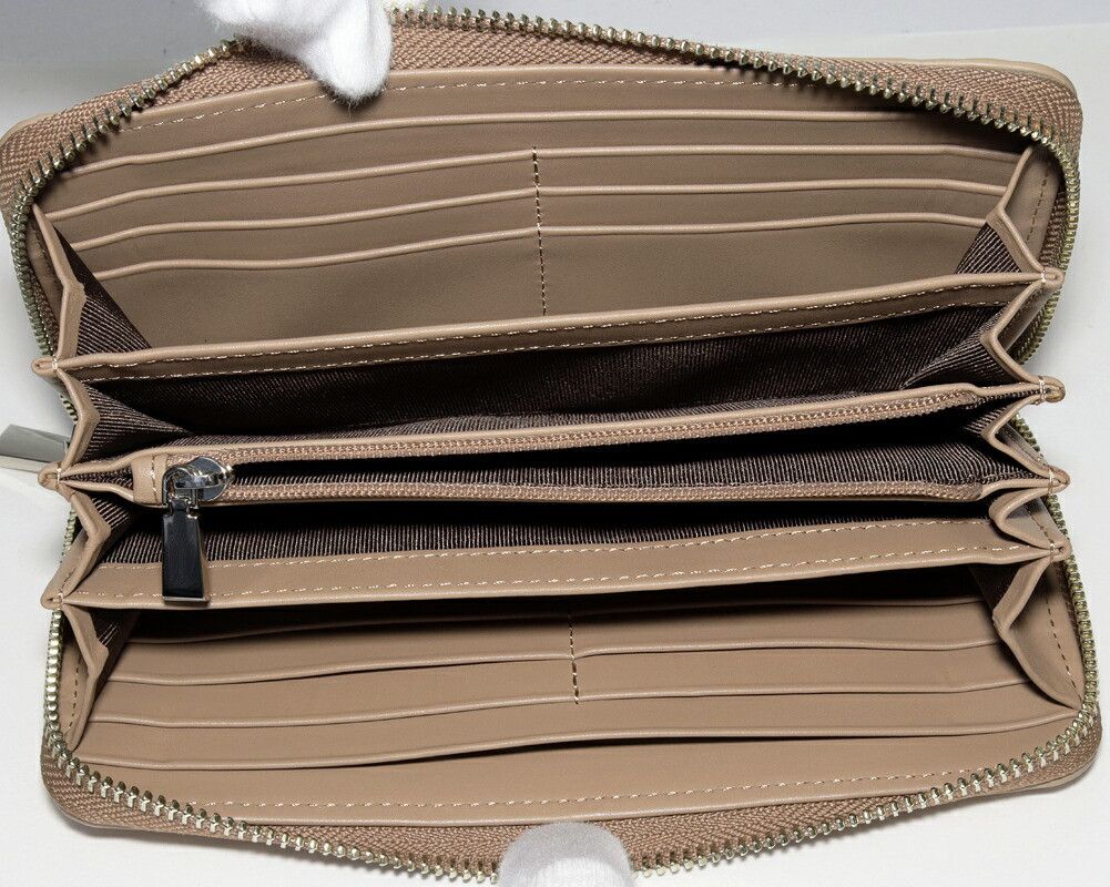 Other Other Crocodile Round Zipper Long Wallet (with Coin Purse) Beige Brown Natural Material Long Wallet DUTY FREE for USA Size ONE SIZE - 3 Thumbnail