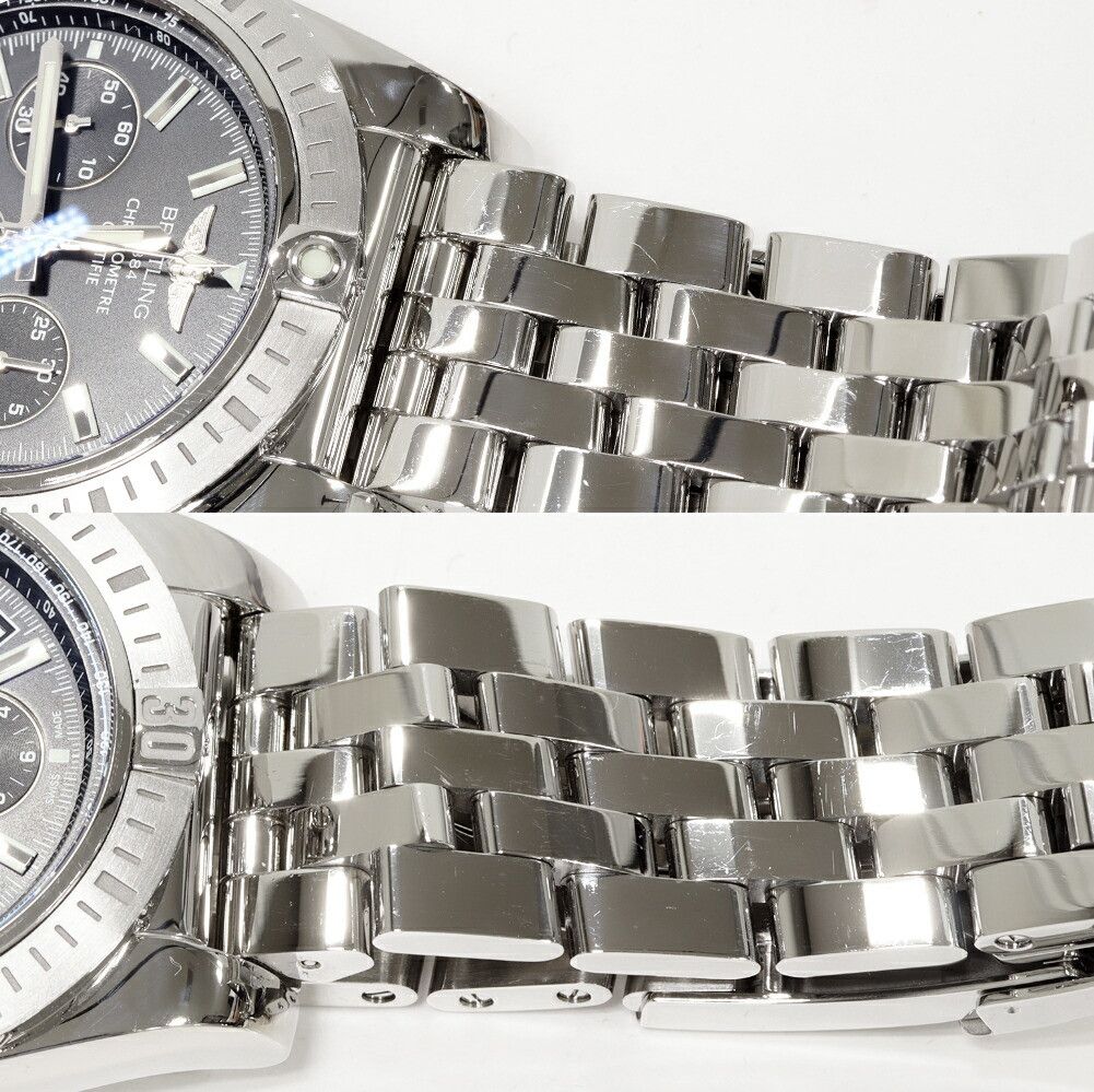Breitling Breitling Breitling Black Dial Chronomat Watch AB0115 Metal Automatic AB0115 DUTY FREE for USA Size ONE SIZE - 6 Thumbnail